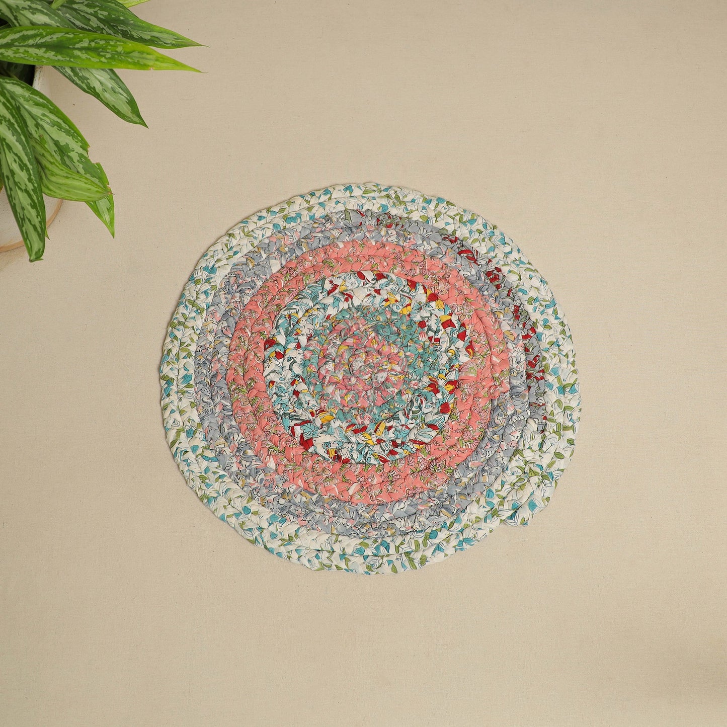 Gudri Hand Braided Recycled Door Mat Online in India