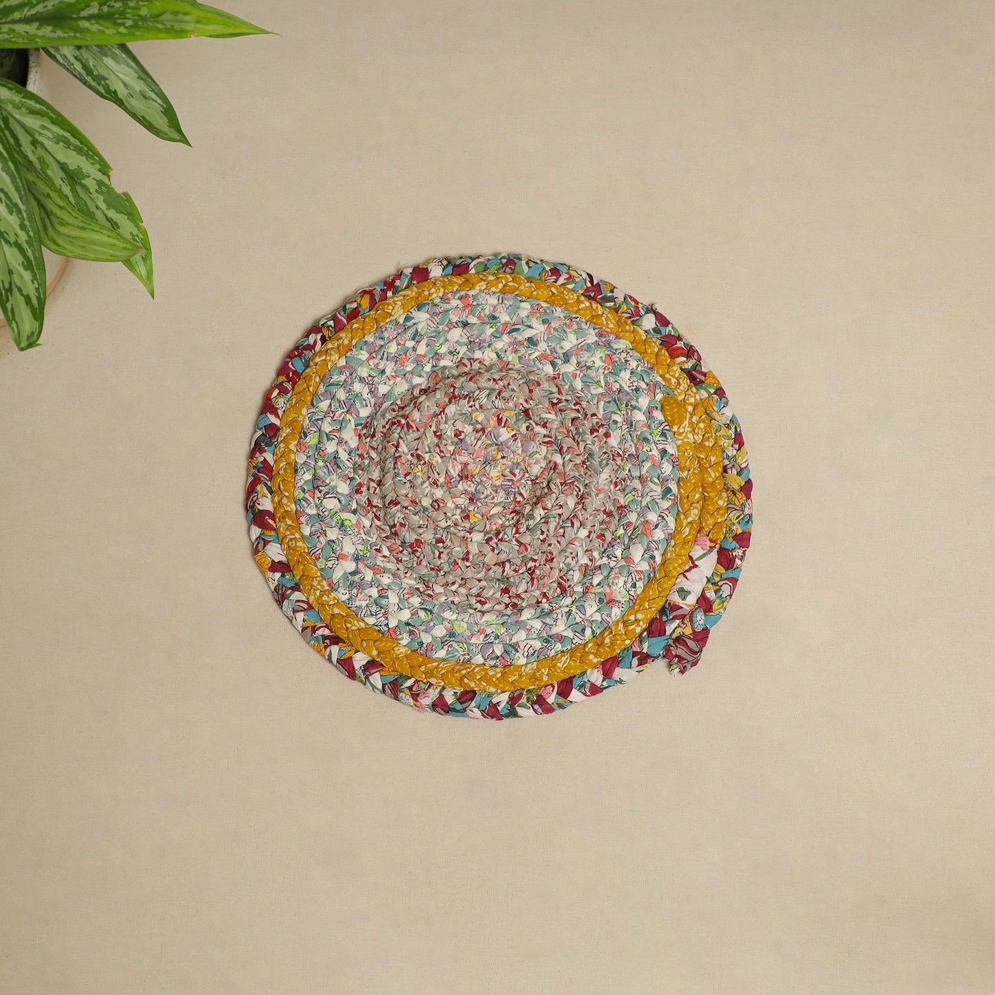 Gudri Hand Braided Recycled Door Mat Online in India