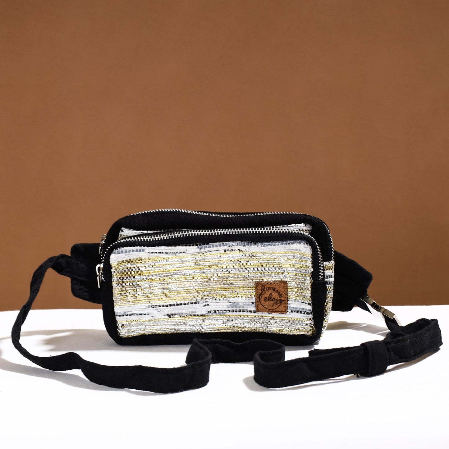 Upcycled Weave Handmade Fanny Pack Bag