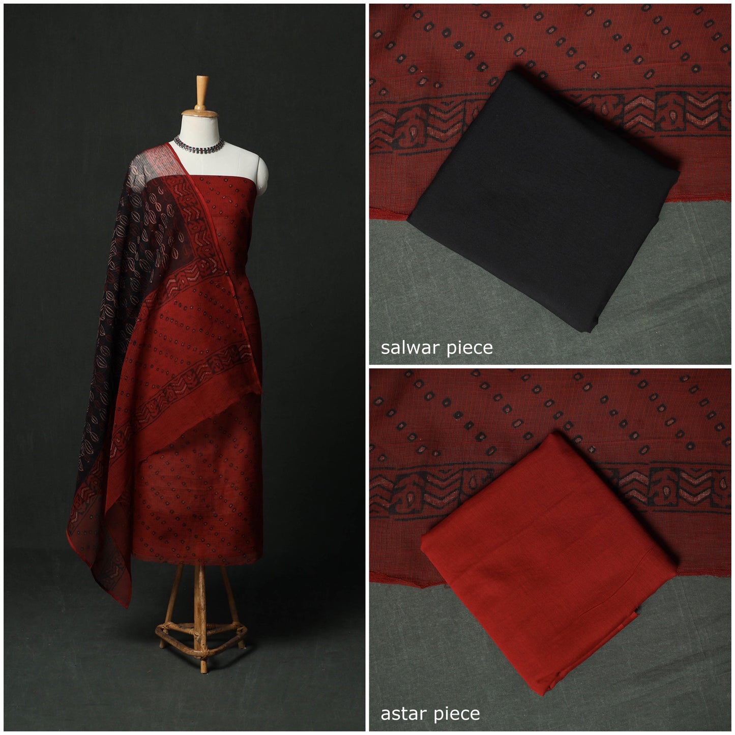 Vanaspati bagru hand block print kota doria cotton natural