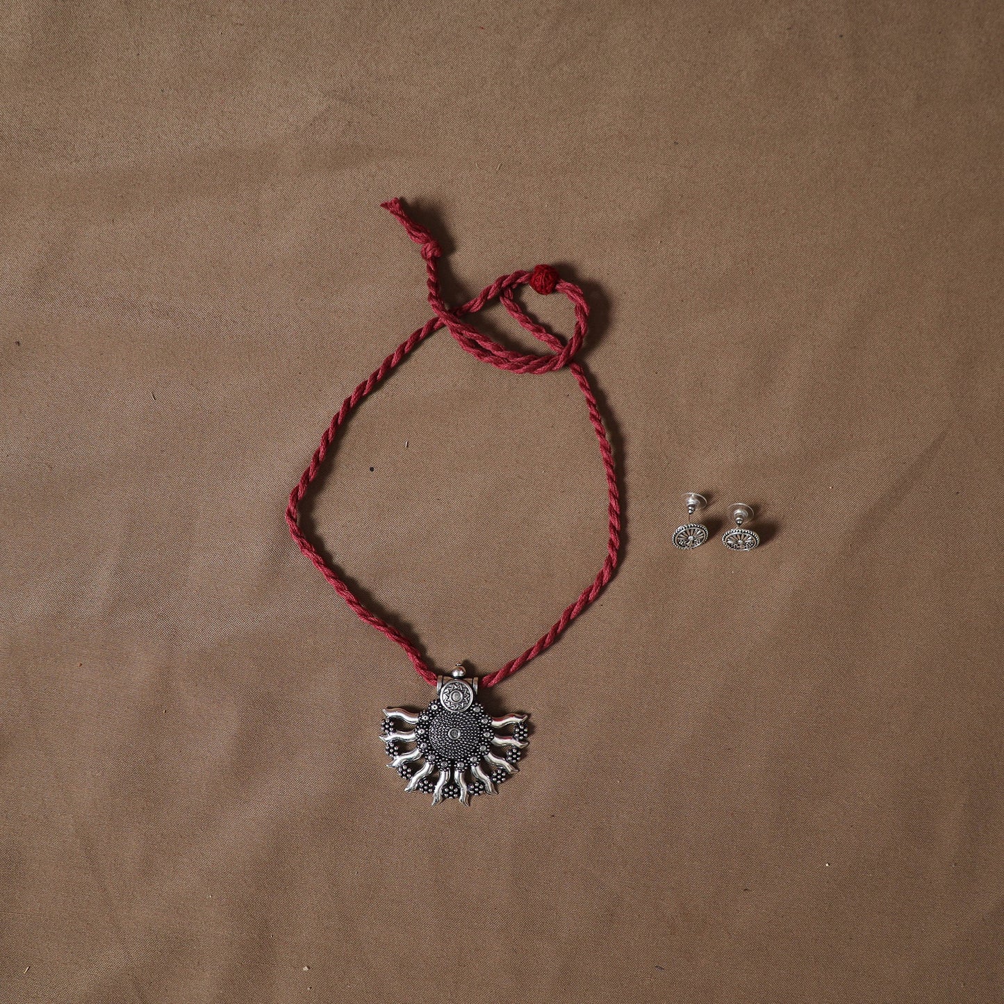 Vidarbha tussar silk handloom plain 2pc unstitched dress