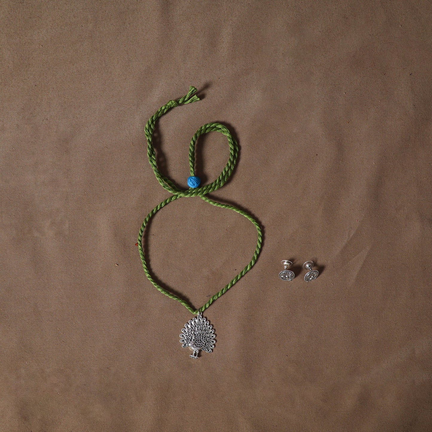 Vidarbha tussar silk handloom plain 2pc unstitched dress