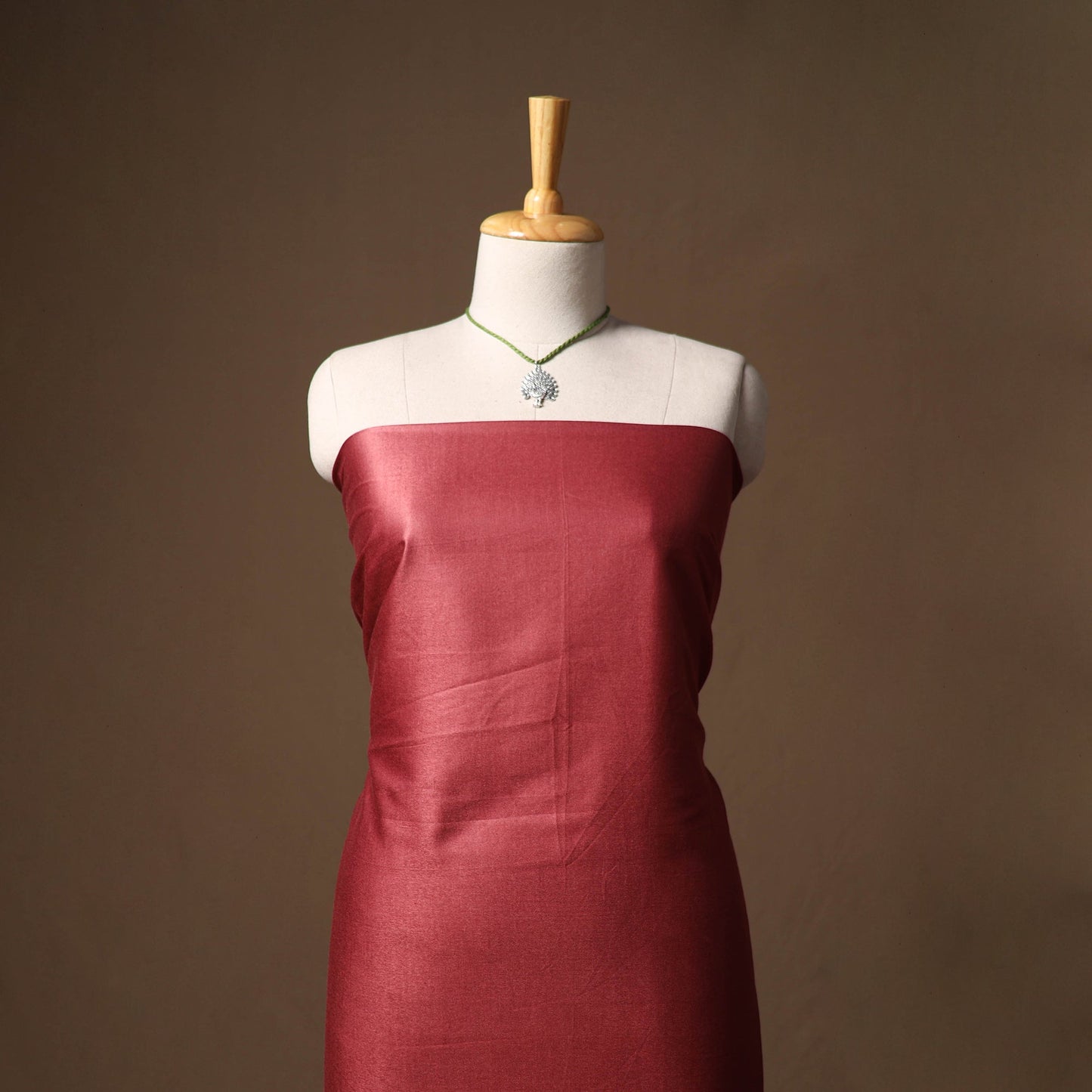 Vidarbha tussar silk handloom plain 2pc unstitched dress