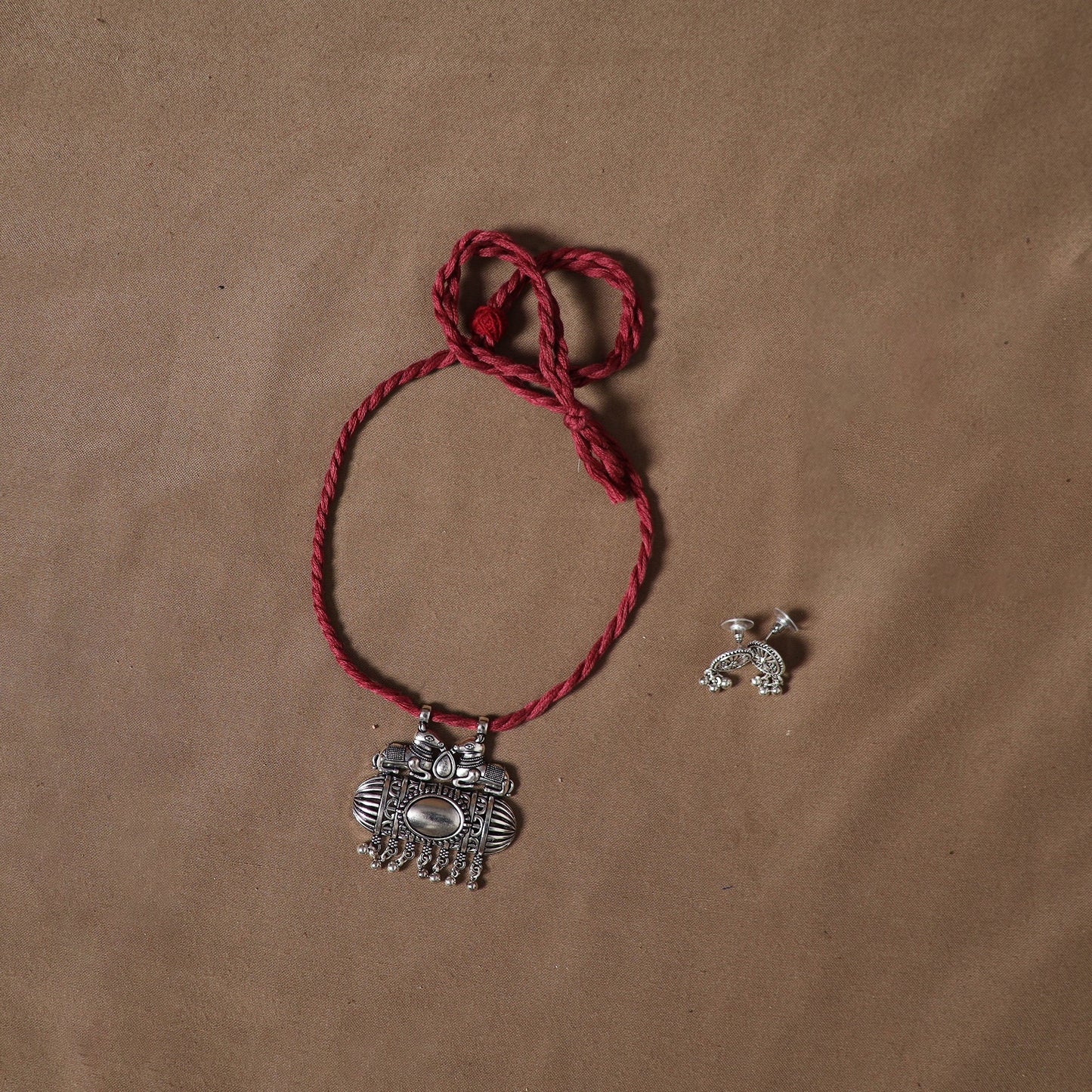 Vidarbha tussar x muga silk handloom plain 2pc unstitched