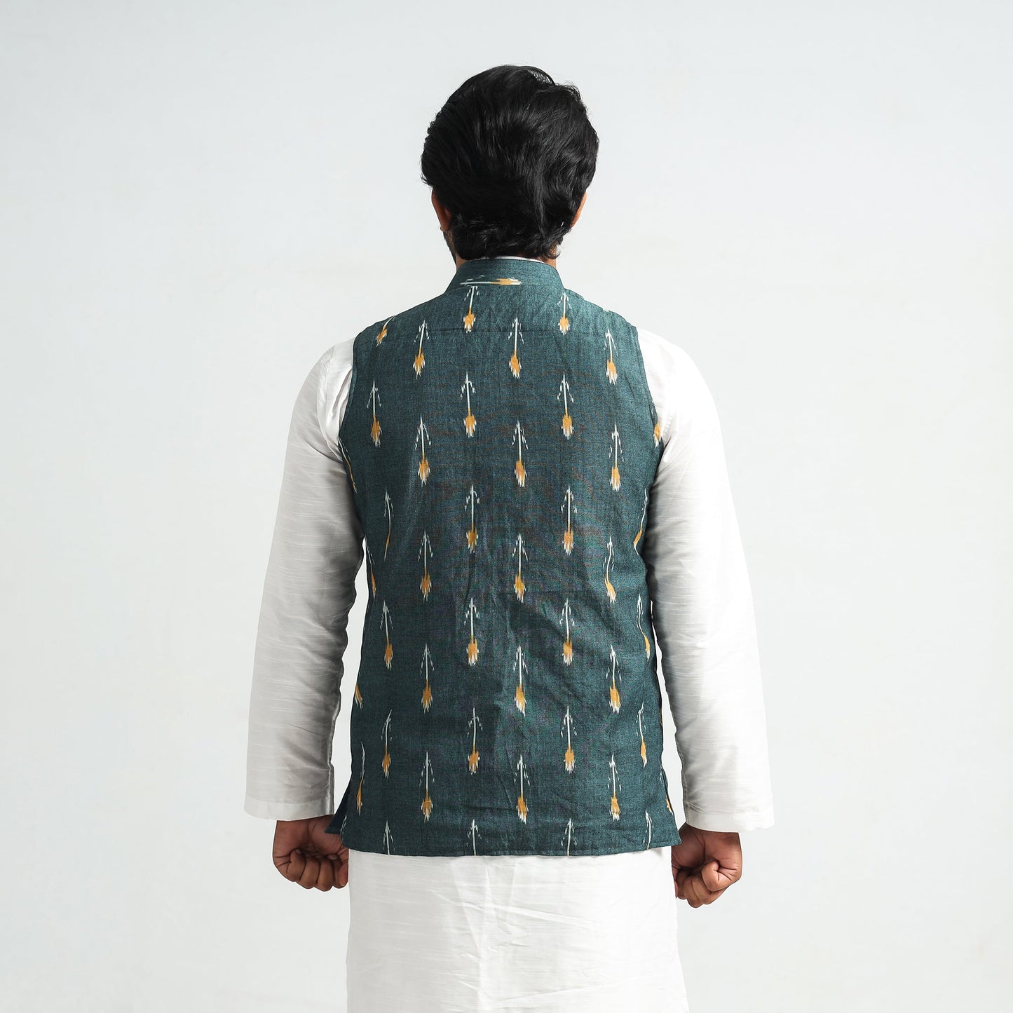 pochampally ikat nehru jacket