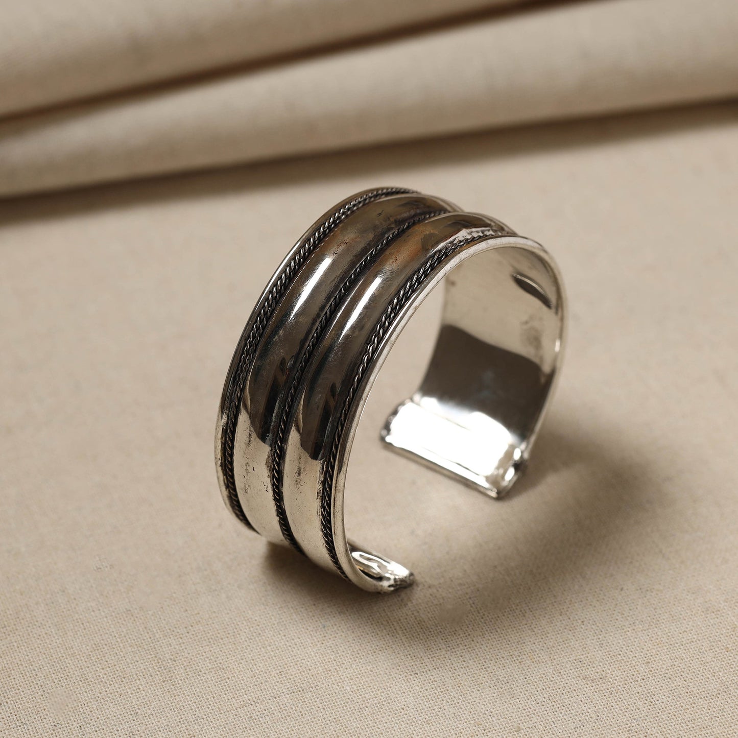 Buy Antique Finish Oxidised German Silver Bracelet