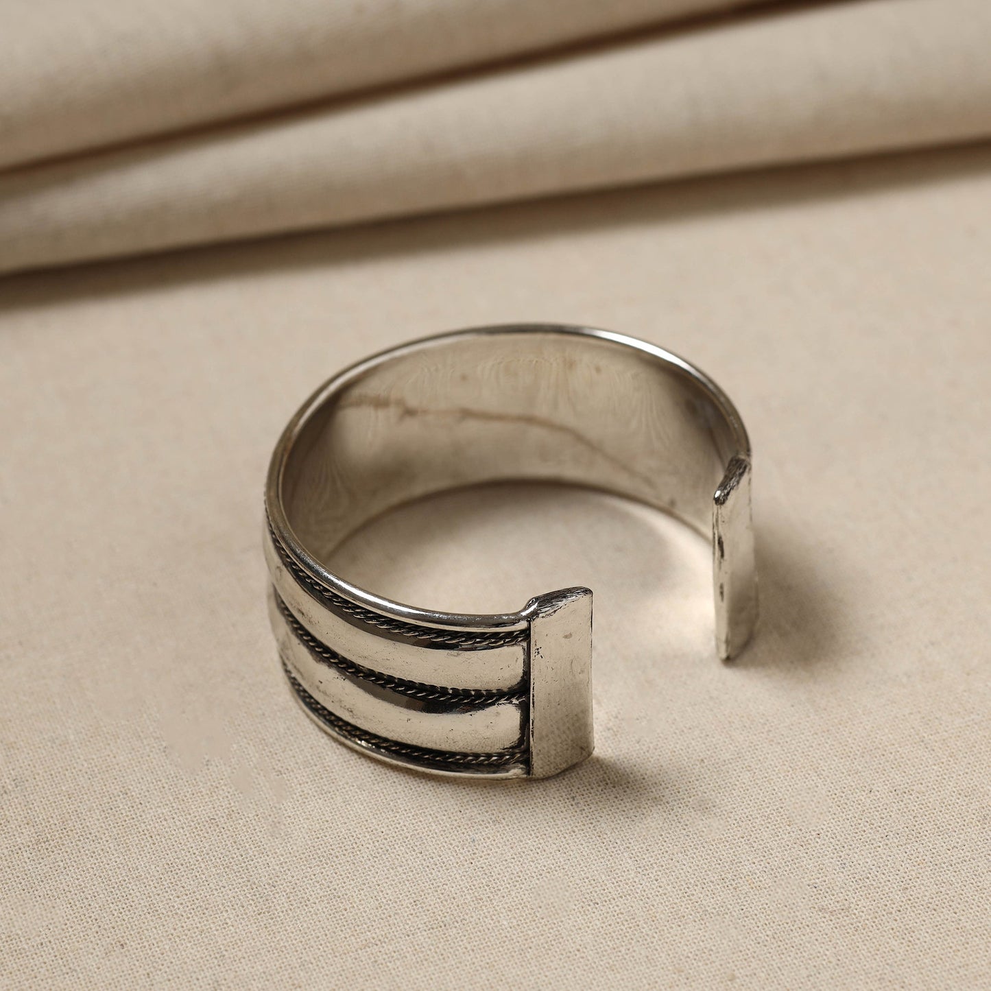Buy Antique Finish Oxidised German Silver Bracelet