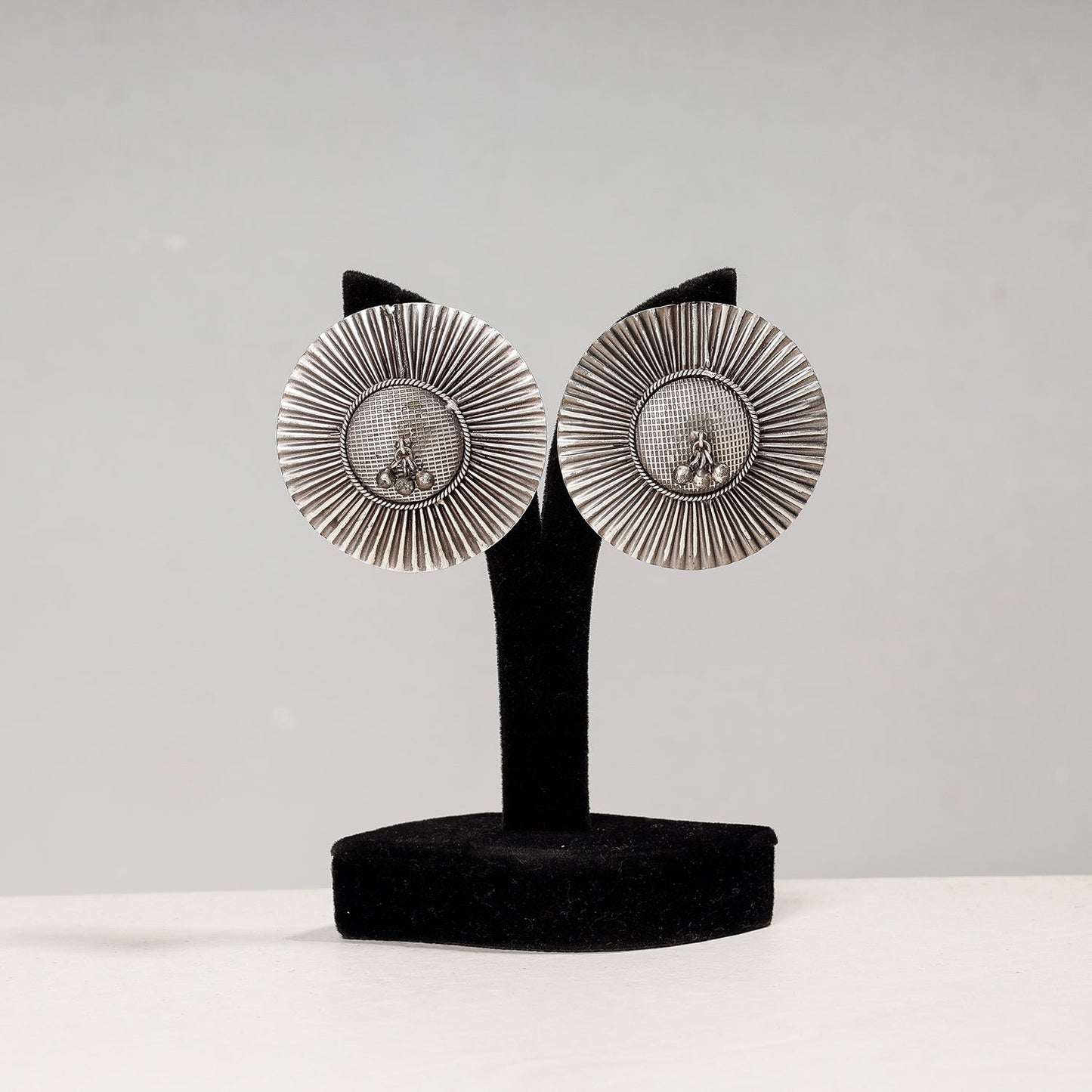 Antique Silver Finish Oxidised Special Brass Base Earrings