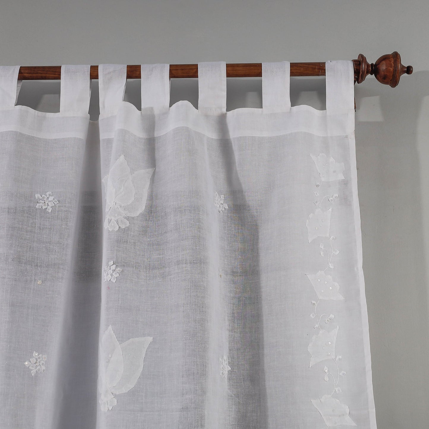 applique cutwork door curtain
