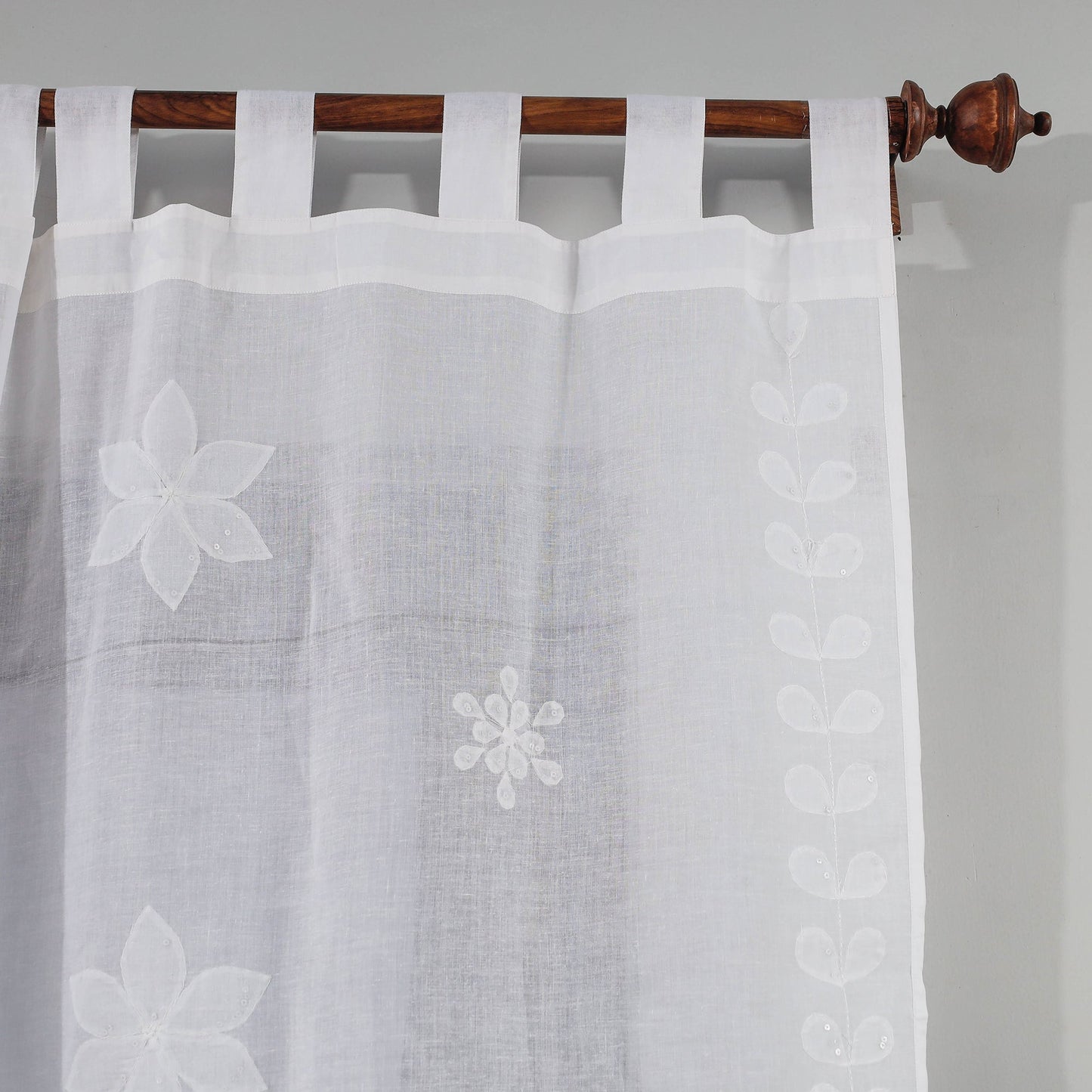 applique cutwork door curtain