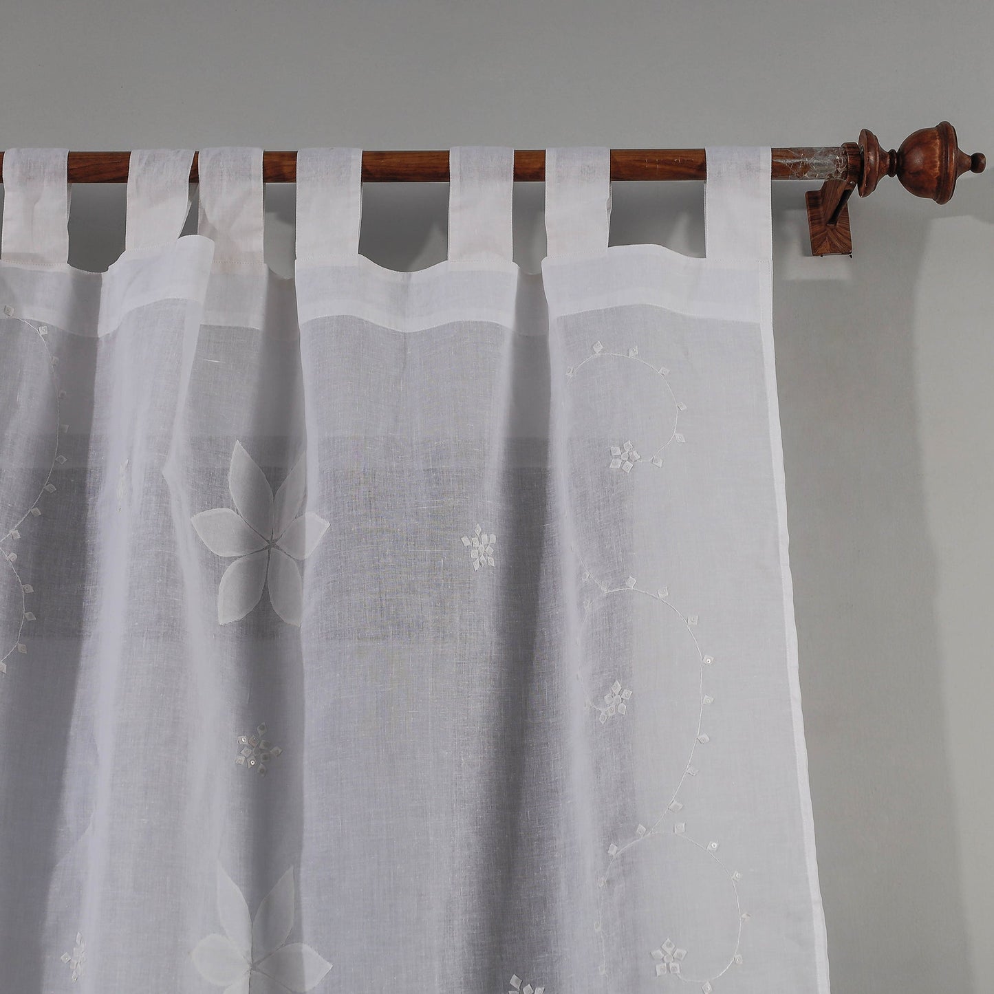 applique cutwork door curtain