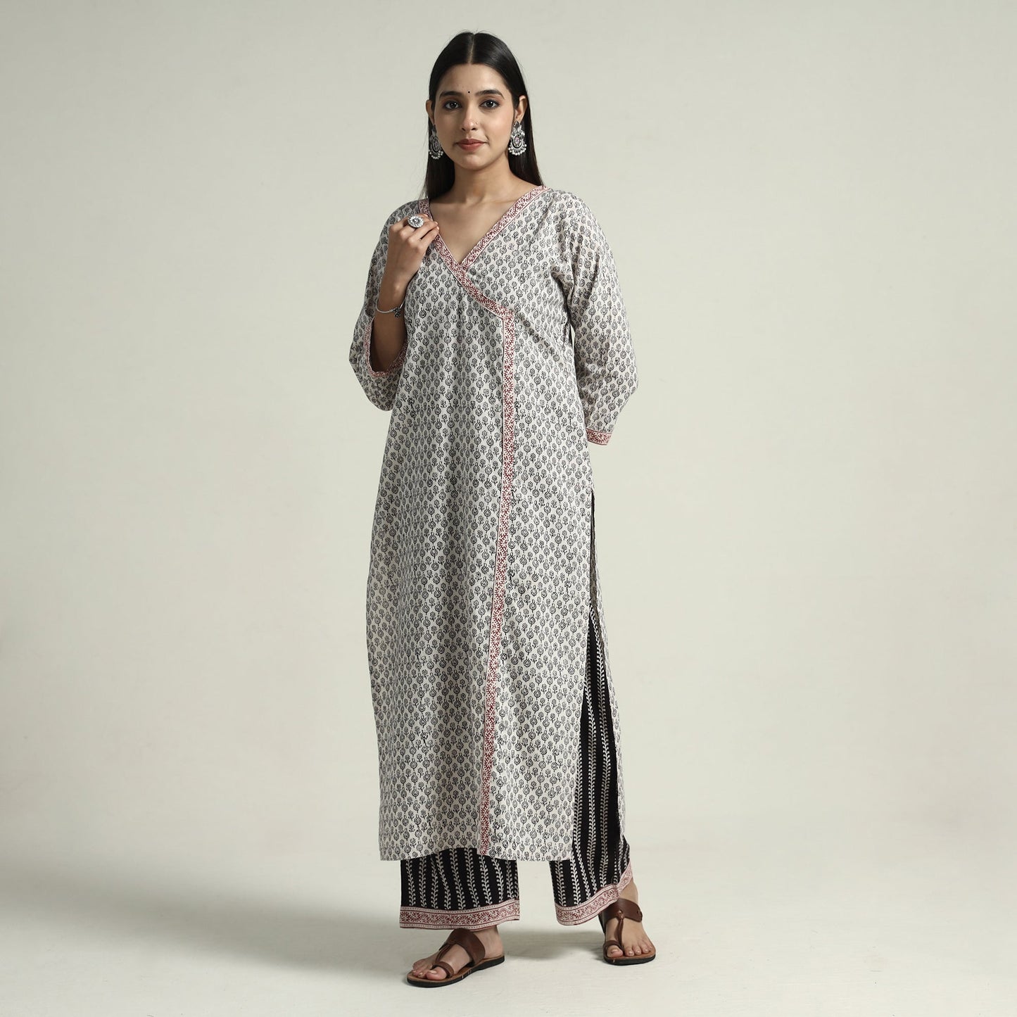 Bagh Kurta with Palazzo & Dupatta Set