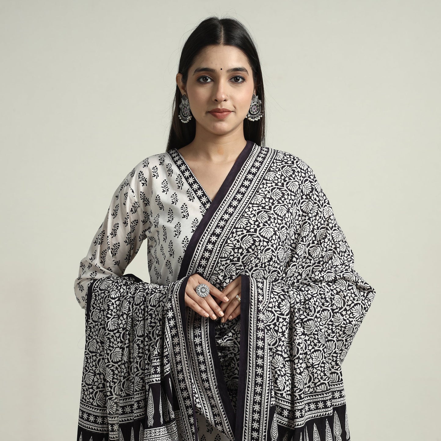 Bagh Kurta with Palazzo & Dupatta Set