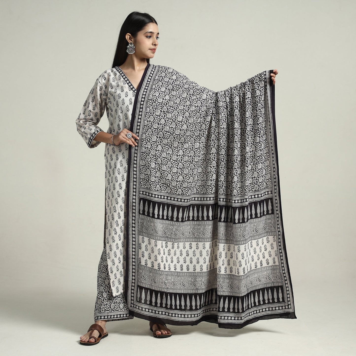 Bagh Kurta with Palazzo & Dupatta Set