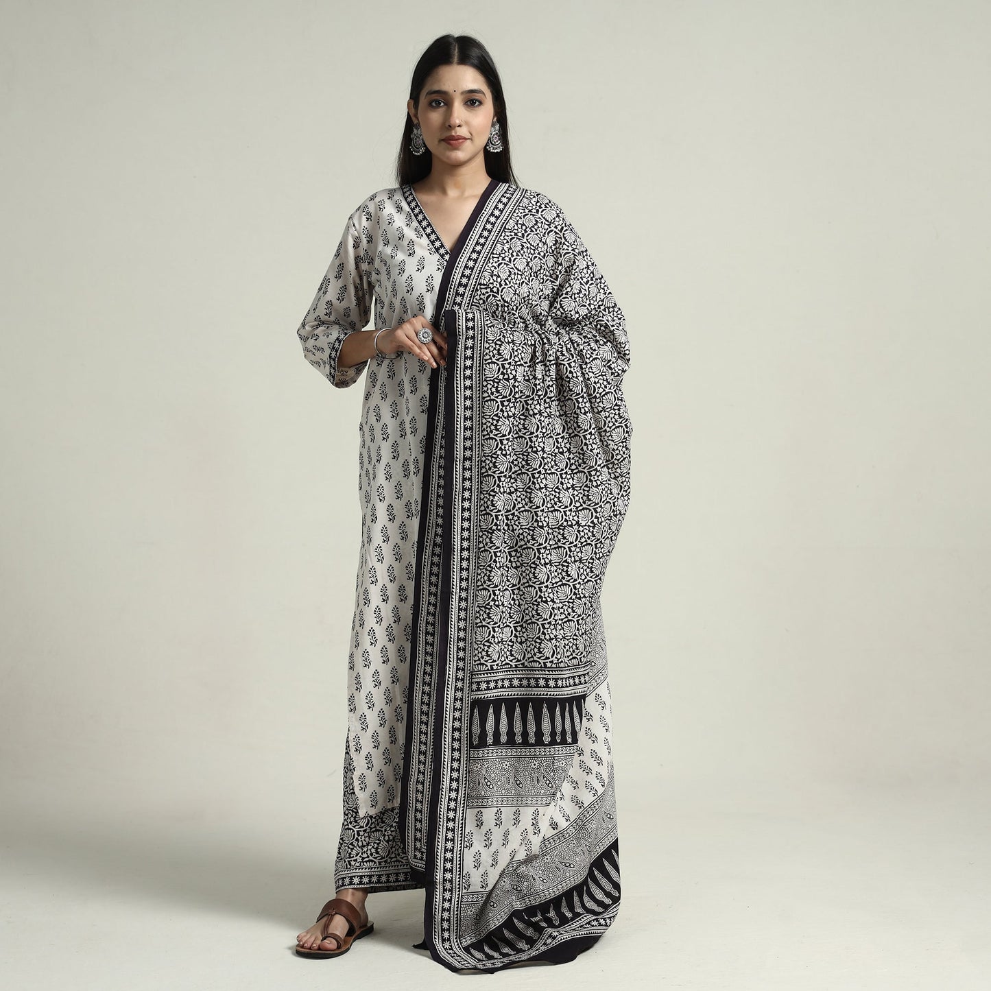 Bagh Kurta with Palazzo & Dupatta Set