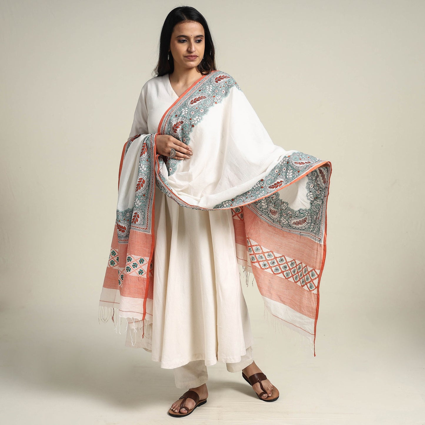 Kantha Embroidery Dupatta