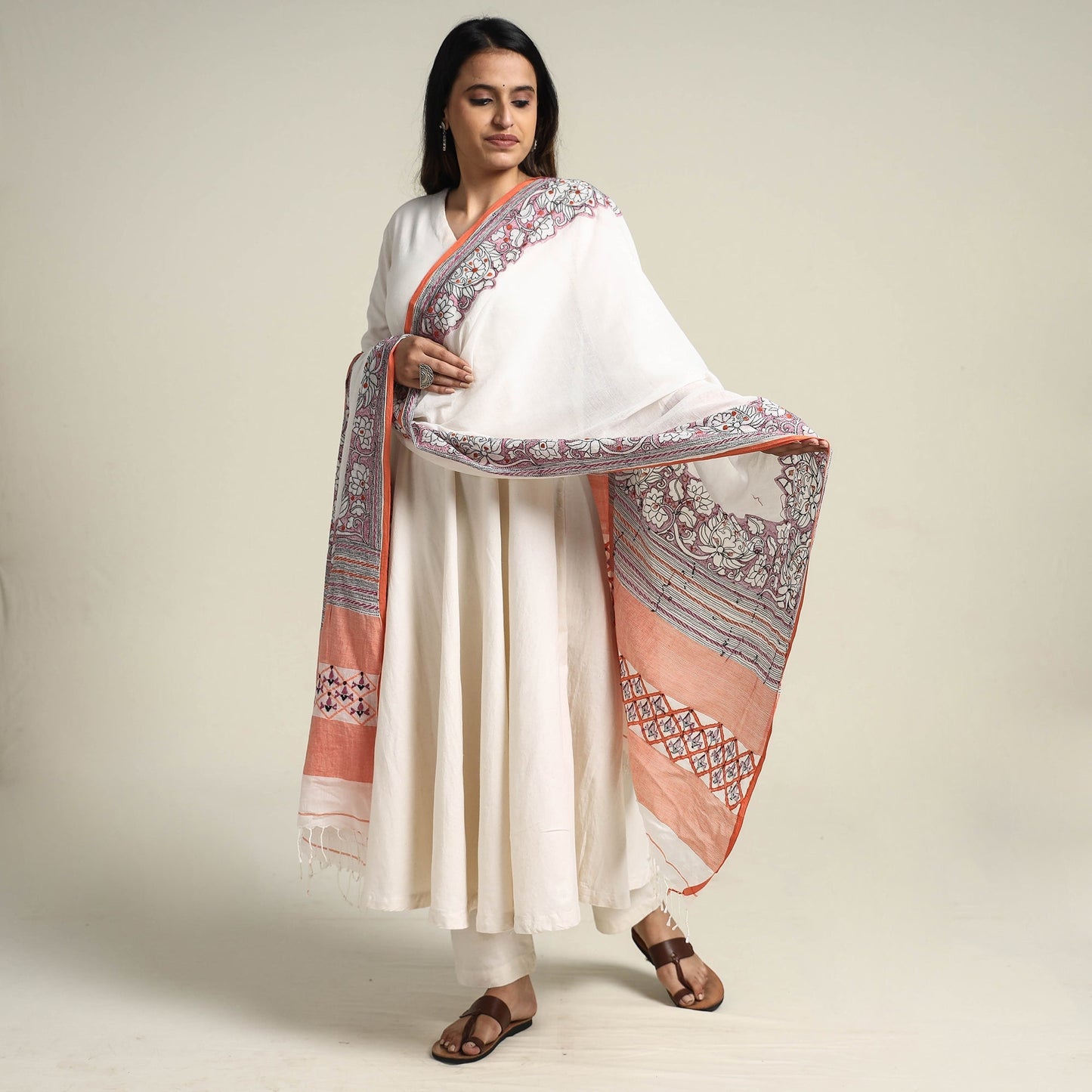 Kantha Embroidery Dupatta