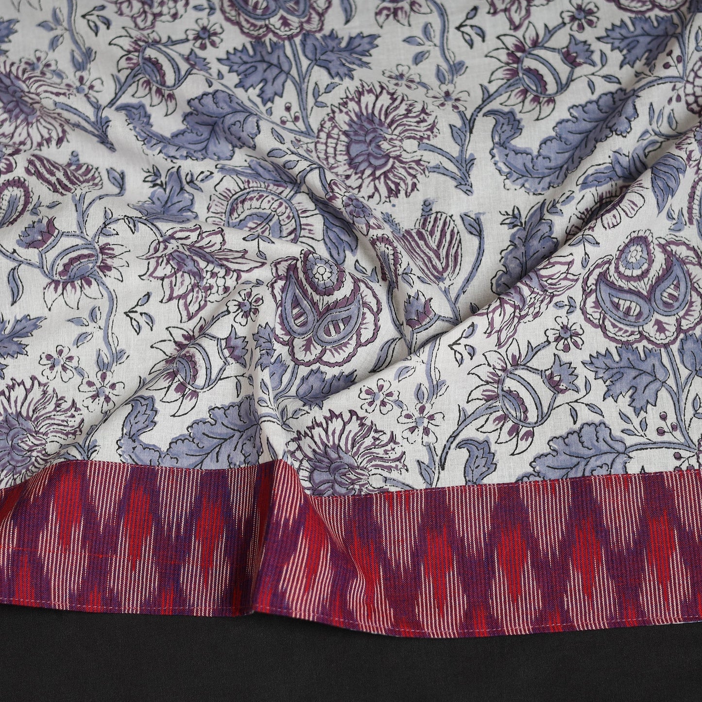 Block print cotton sanganeri blouse piece 14 - handcrafted