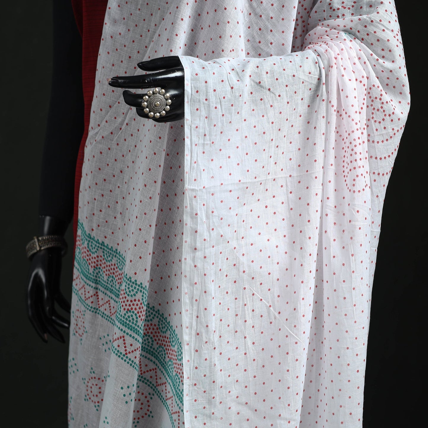 Cotton jaipur printed dupatta 104 - handcrafted