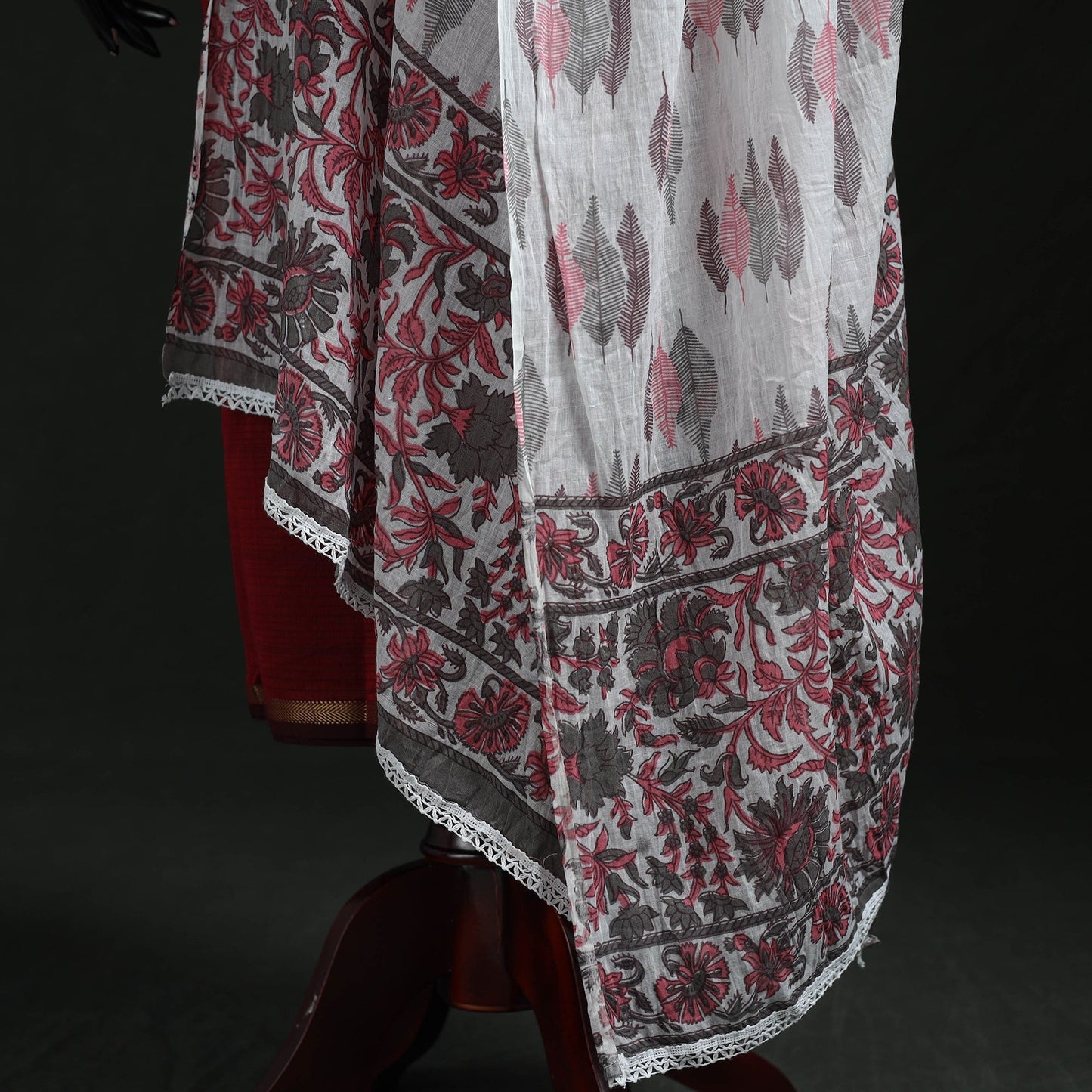 Cotton jaipur printed dupatta 57 - handcrafted