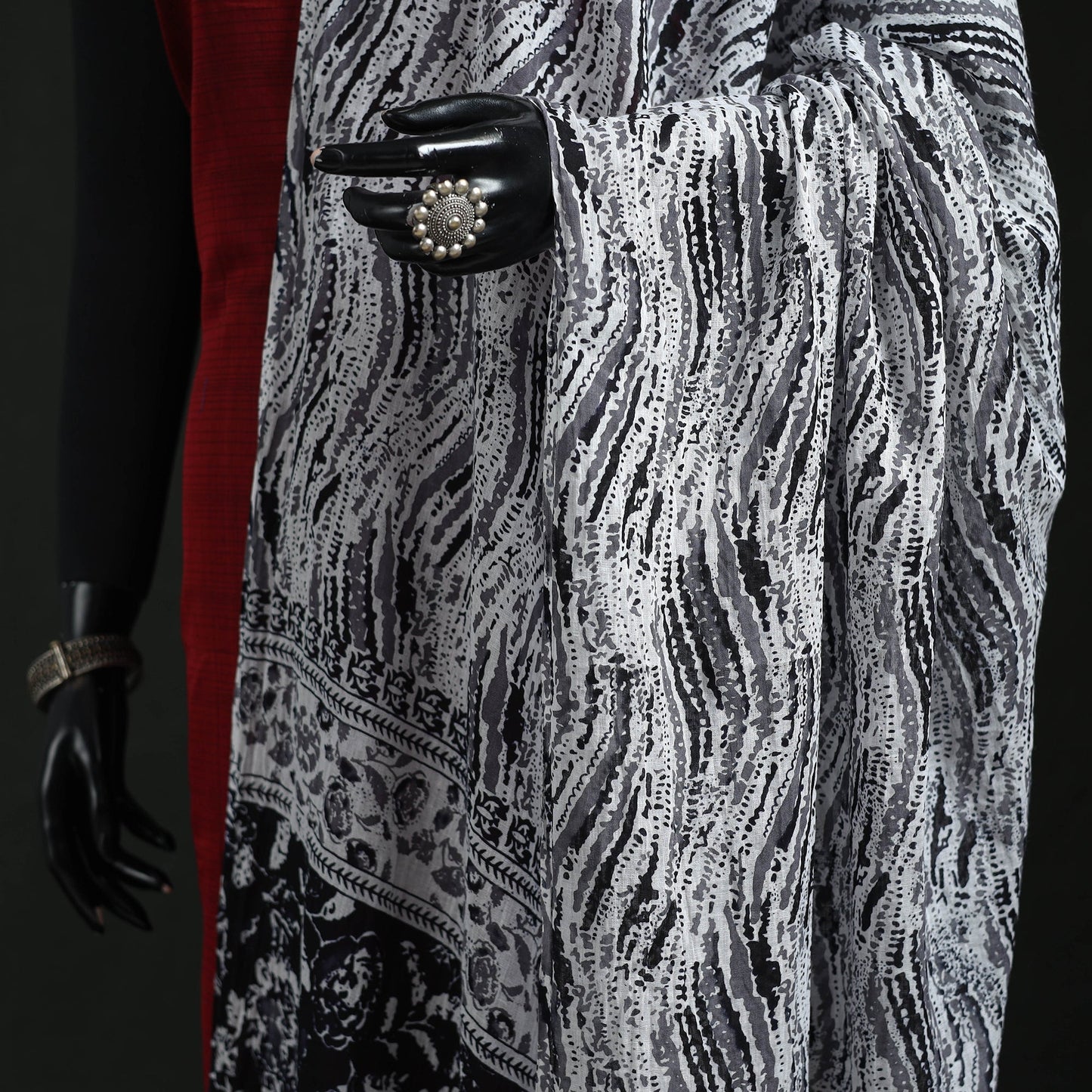 Cotton jaipur printed dupatta 60 - handcrafted