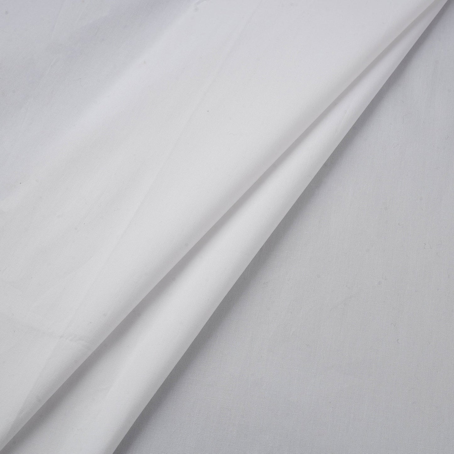 White - cotton lycra plain fabric 06 - handcrafted