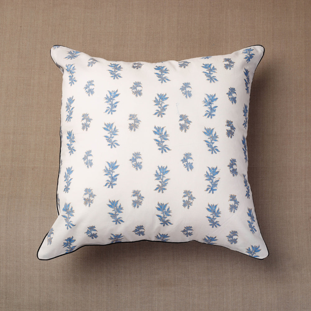 Buy Block Print Cotton Sanganeri Cushion Cover