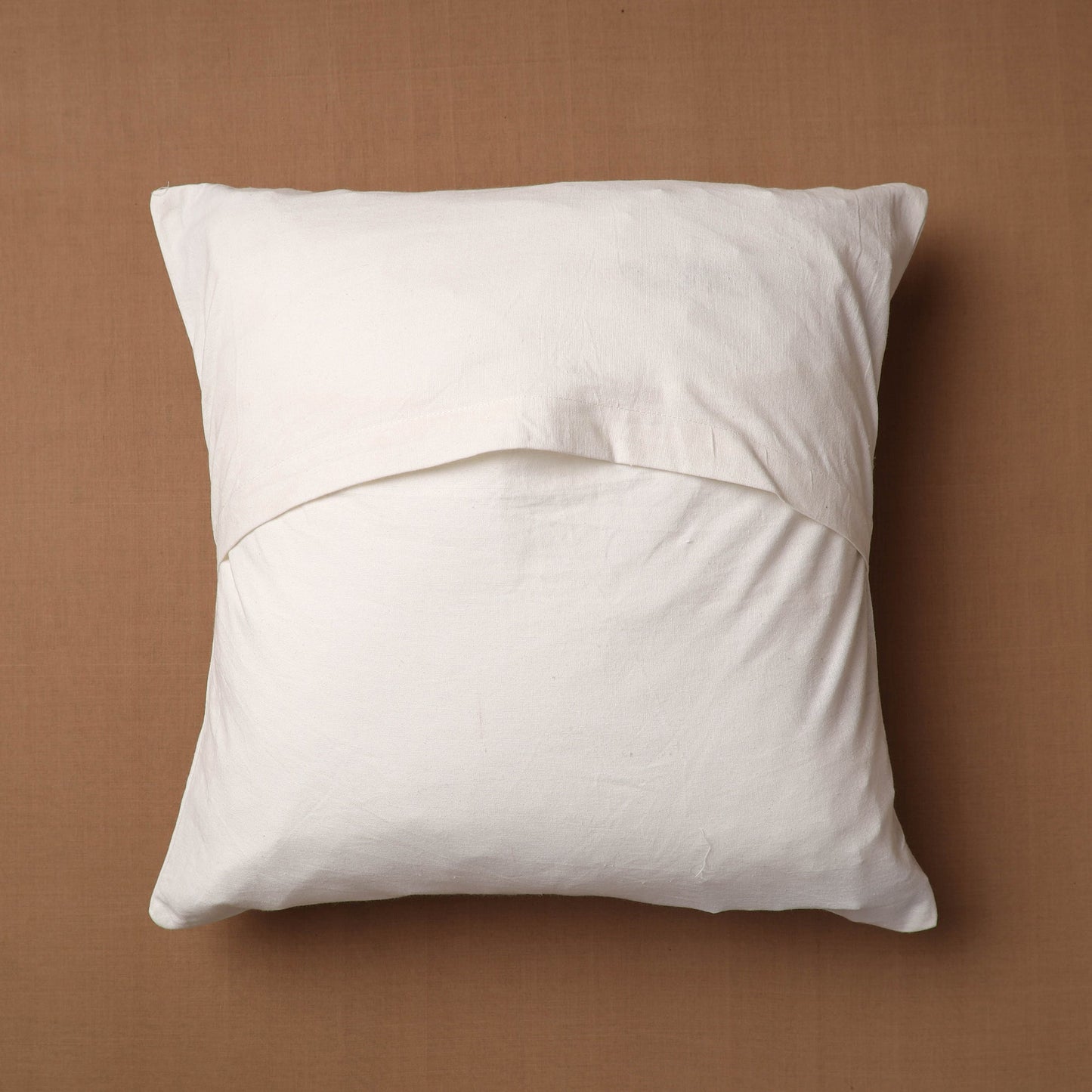 Buy White Block Print Cotton Sanganeri Cushion Cover