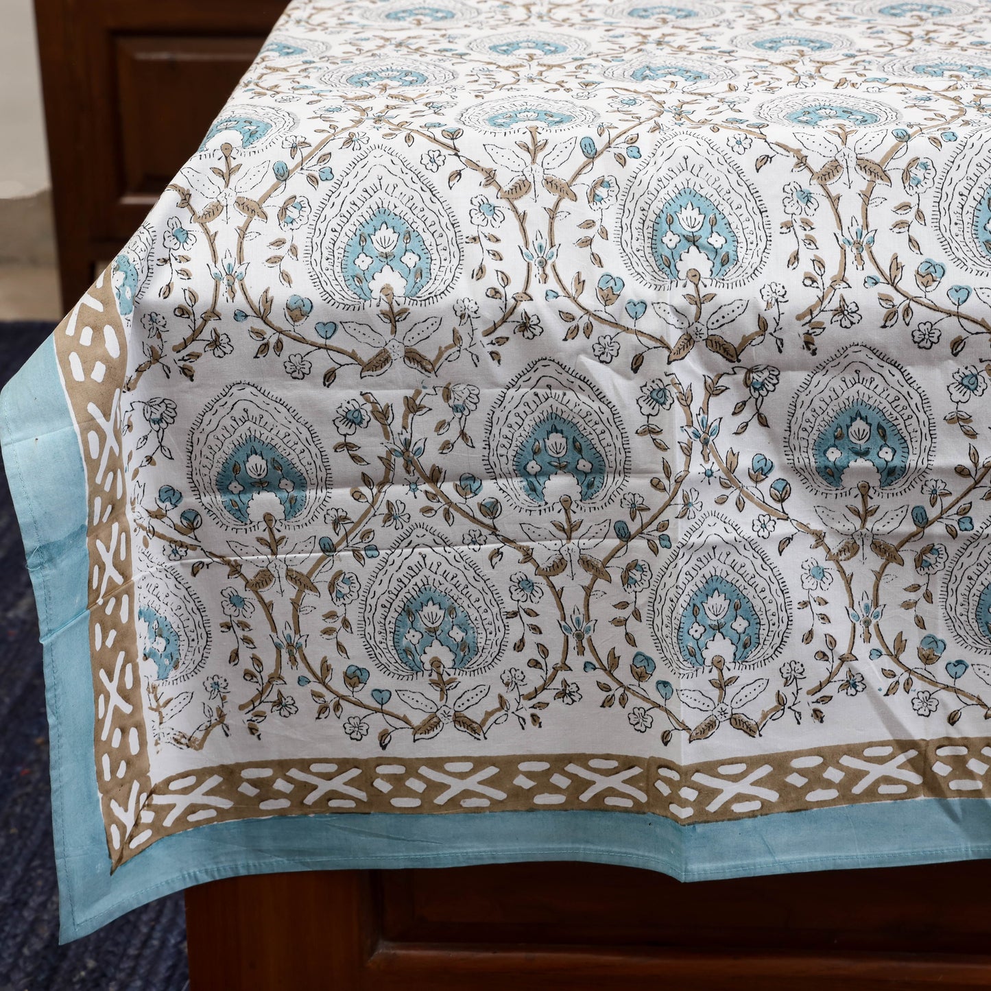 Cotton single sanganeri bed sheet (90 x 60 in) 20