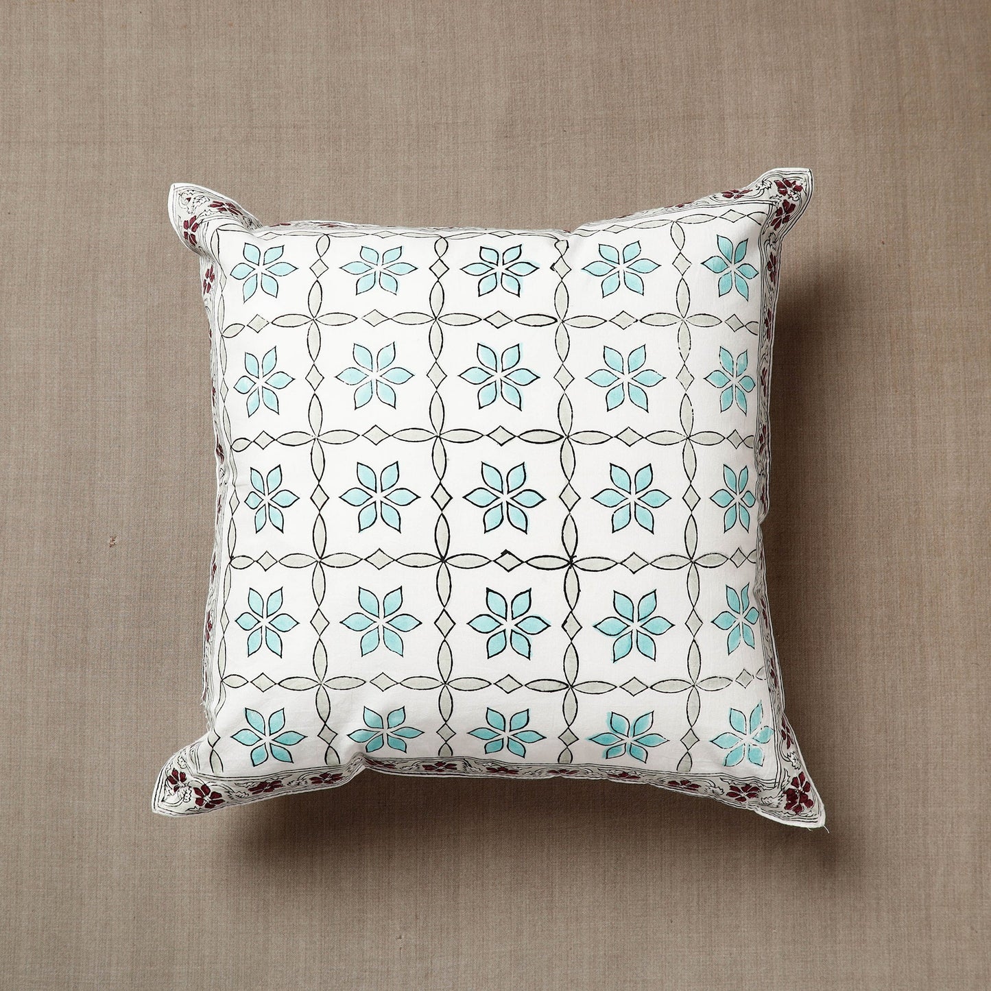 Block Printed Cushion Cover