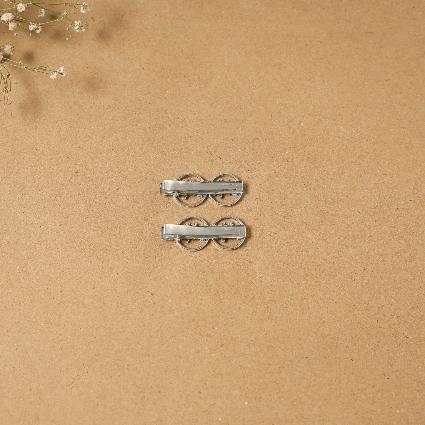 German silver hair clip (set of 2) 27 - handcrafted