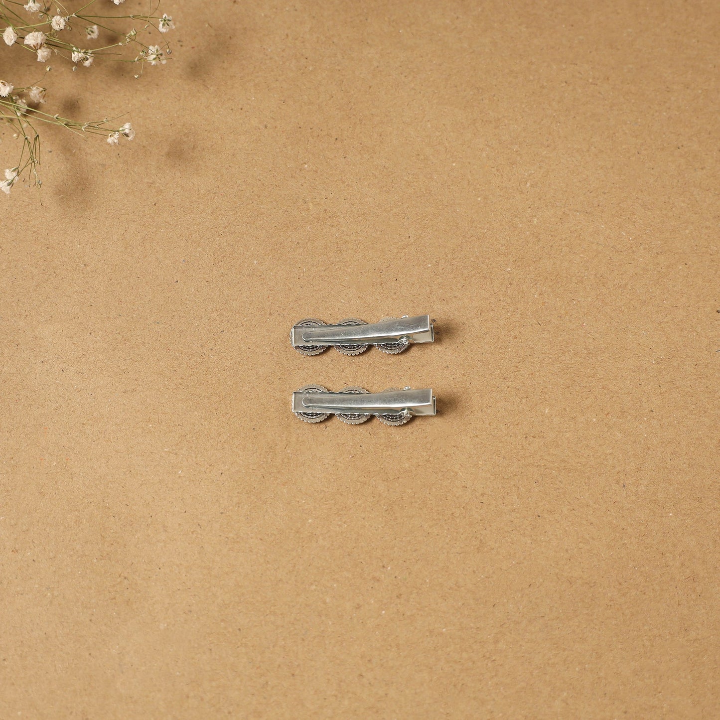 German silver hair clip (set of 2) 29 - handcrafted