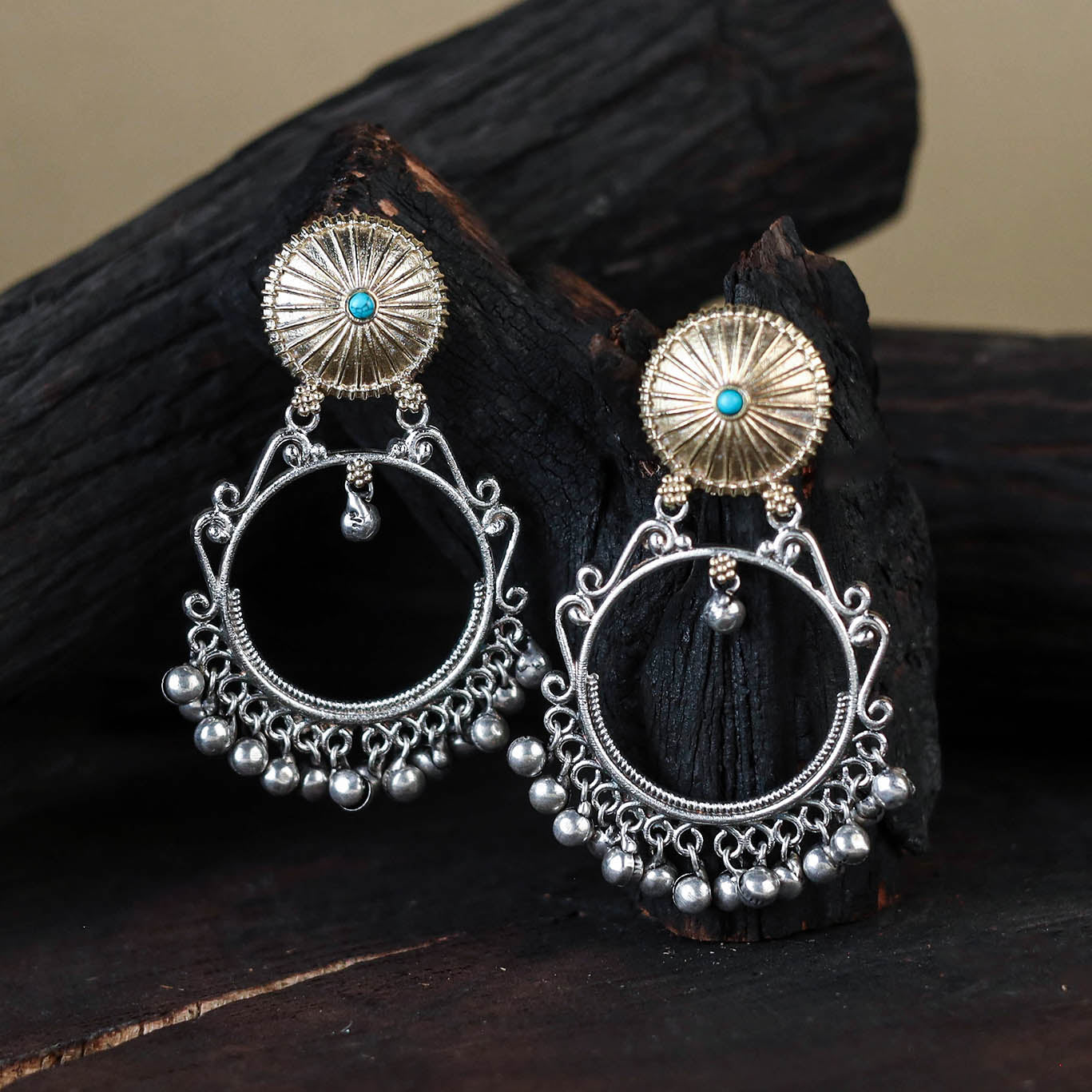 German Silver-Plated Classic Earrings