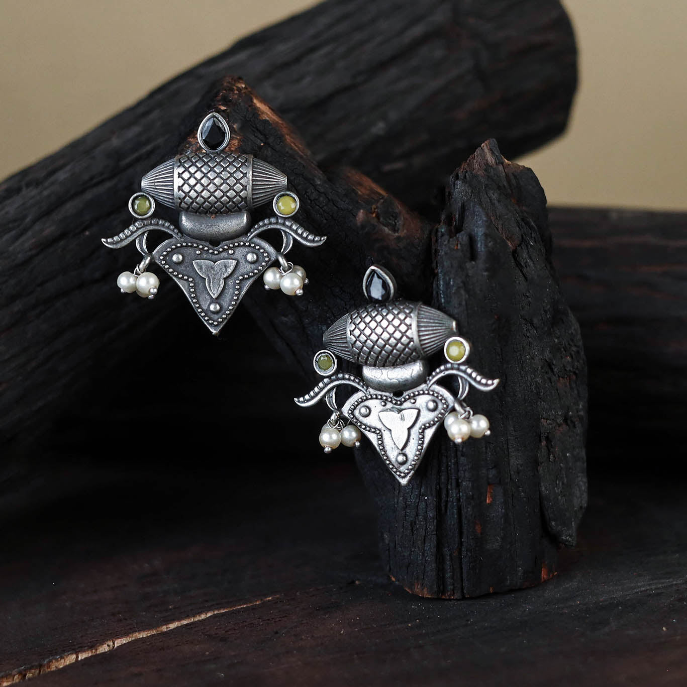 White German Silver-Plated Classic Earrings