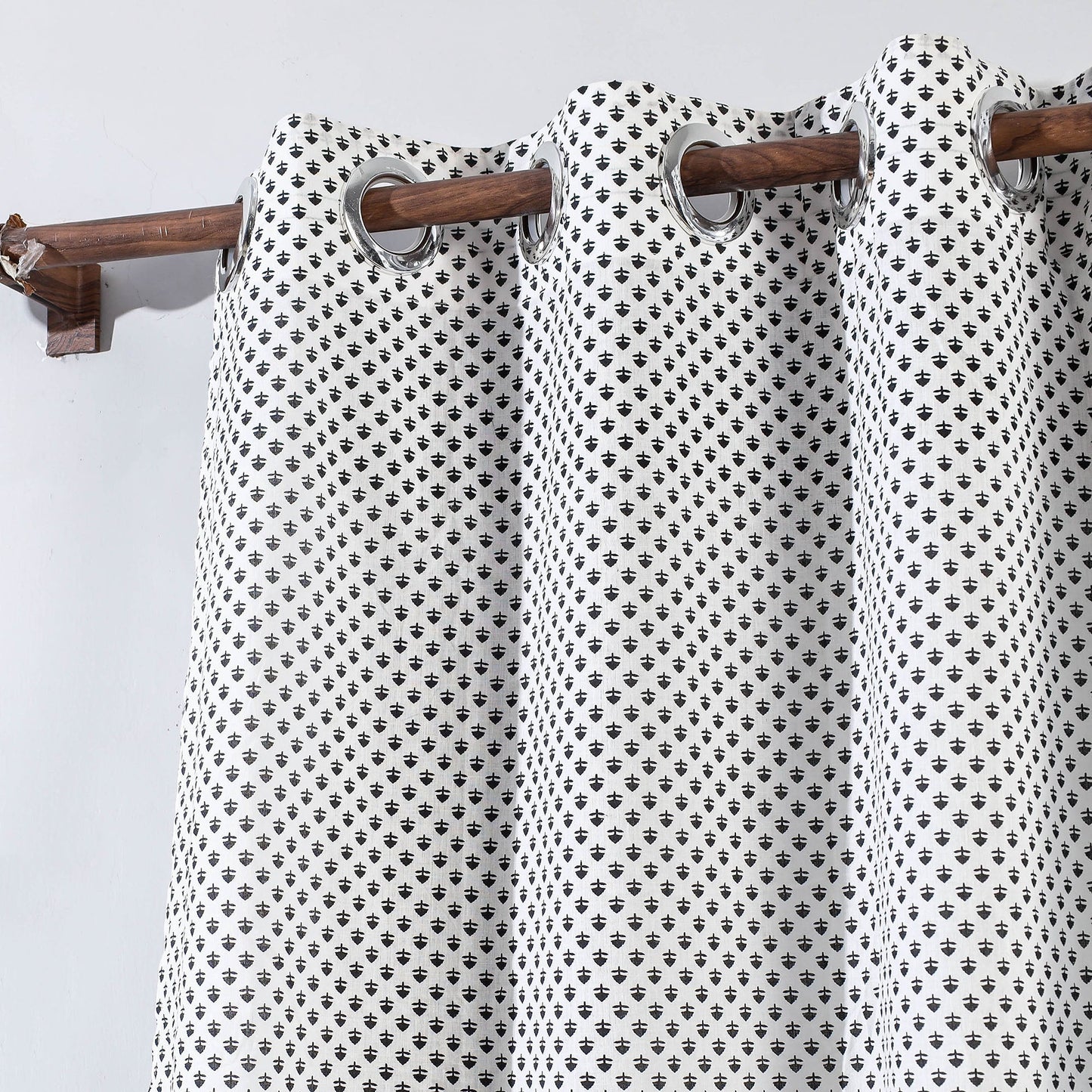 block printed door curtain