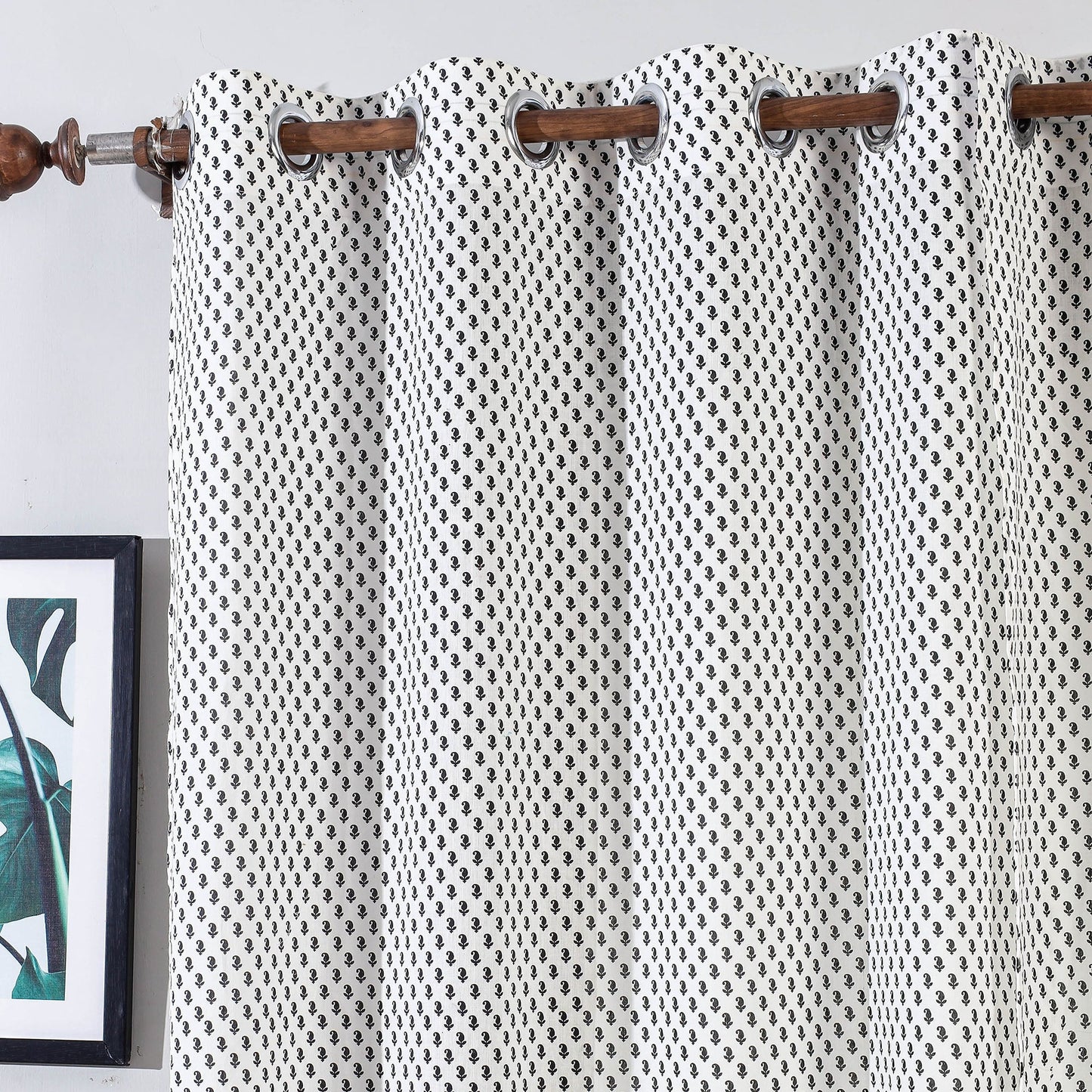 Hand Block Printed Cotton Door Curtain