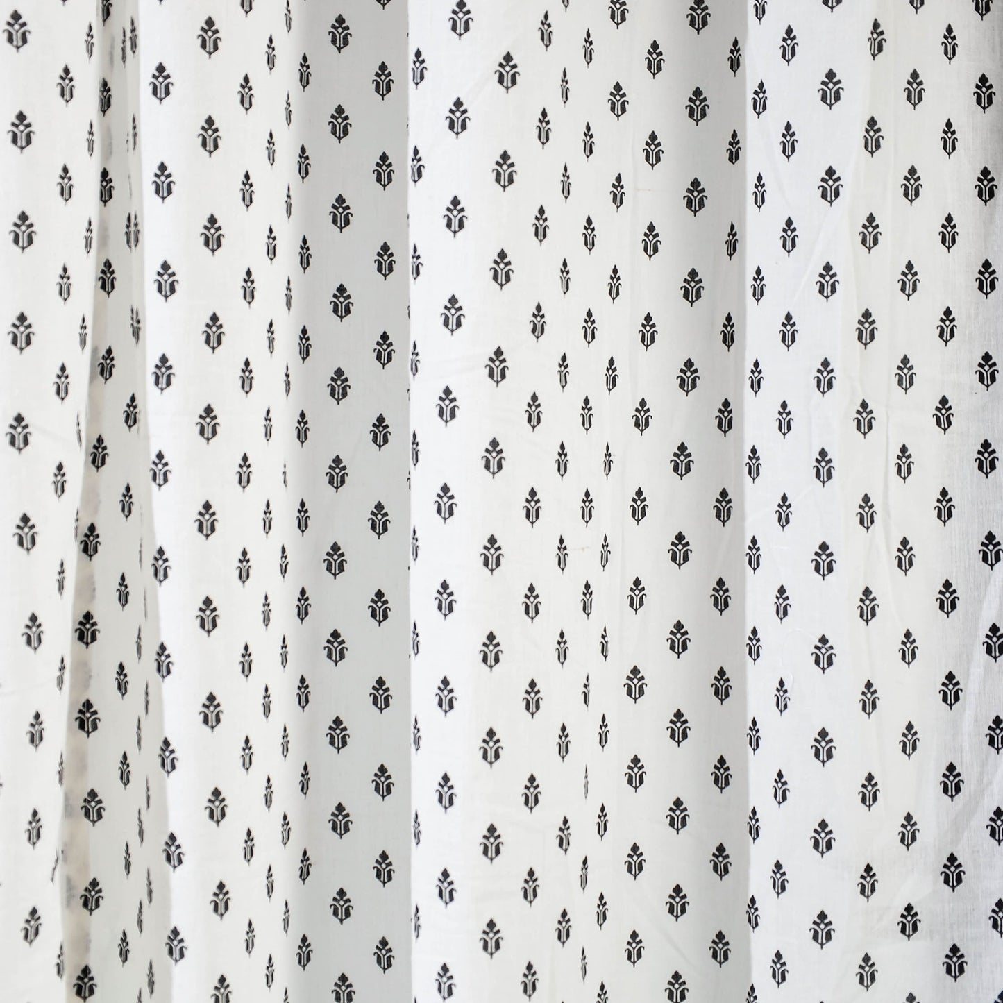 block printed door curtain