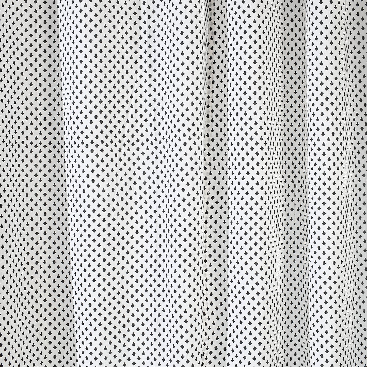 block printed door curtain