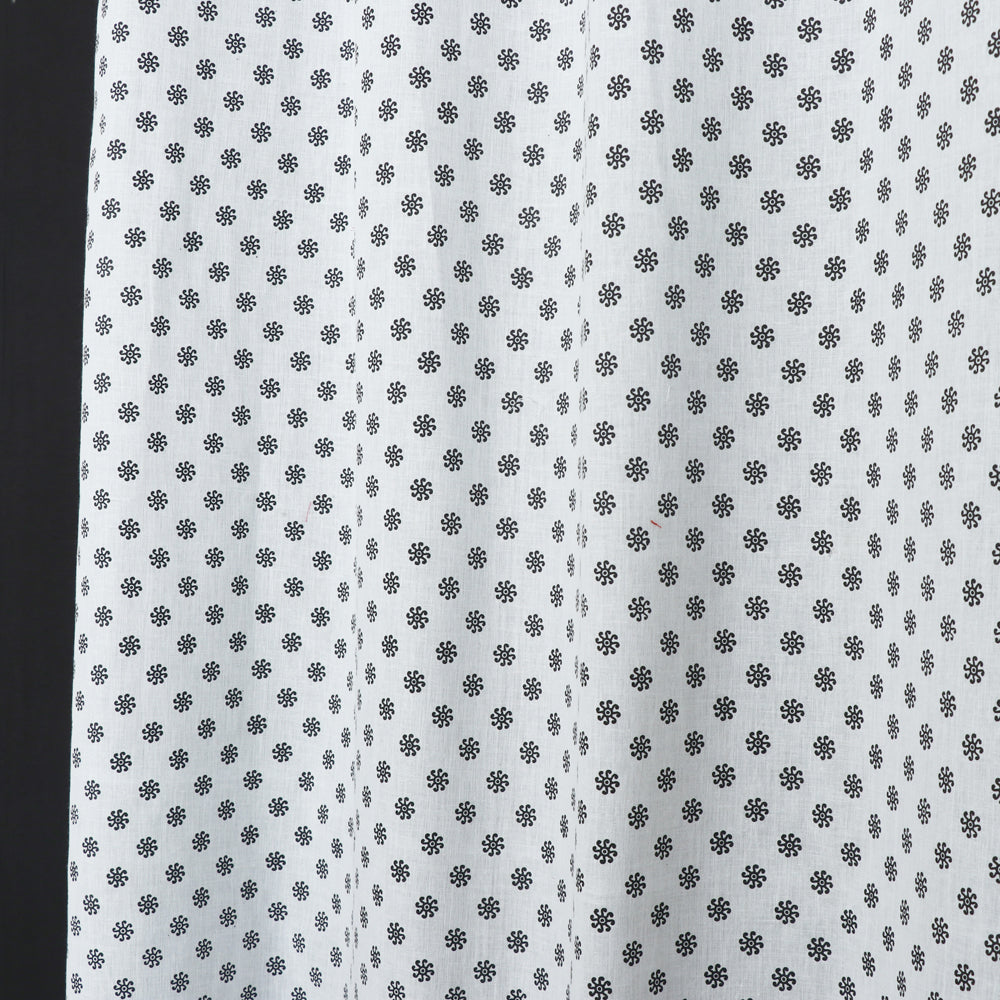 block printed window curtain