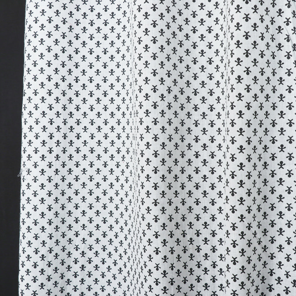 Hand Block Printed Cotton Window Curtain