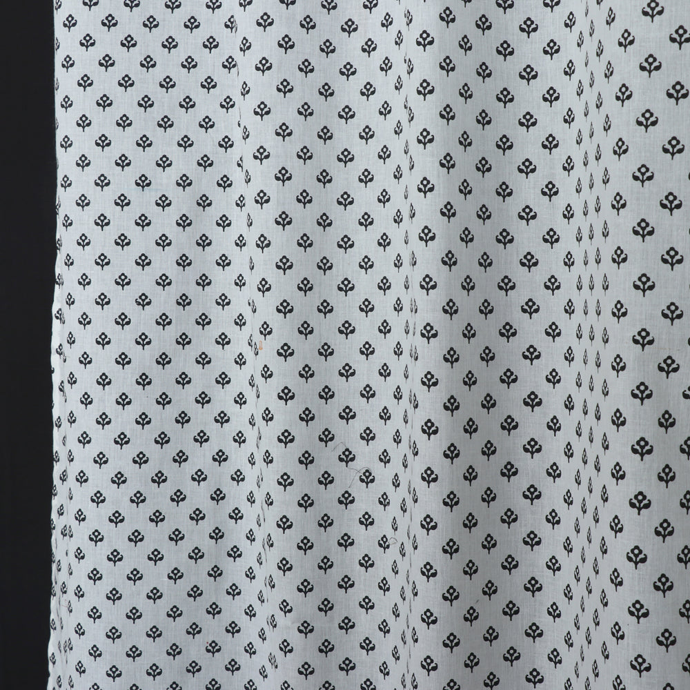 Hand Block Printed Cotton Window Curtain