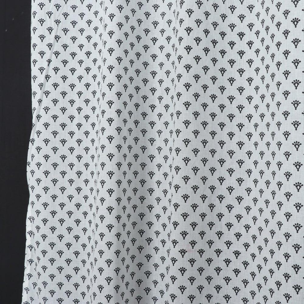 block printed window curtain