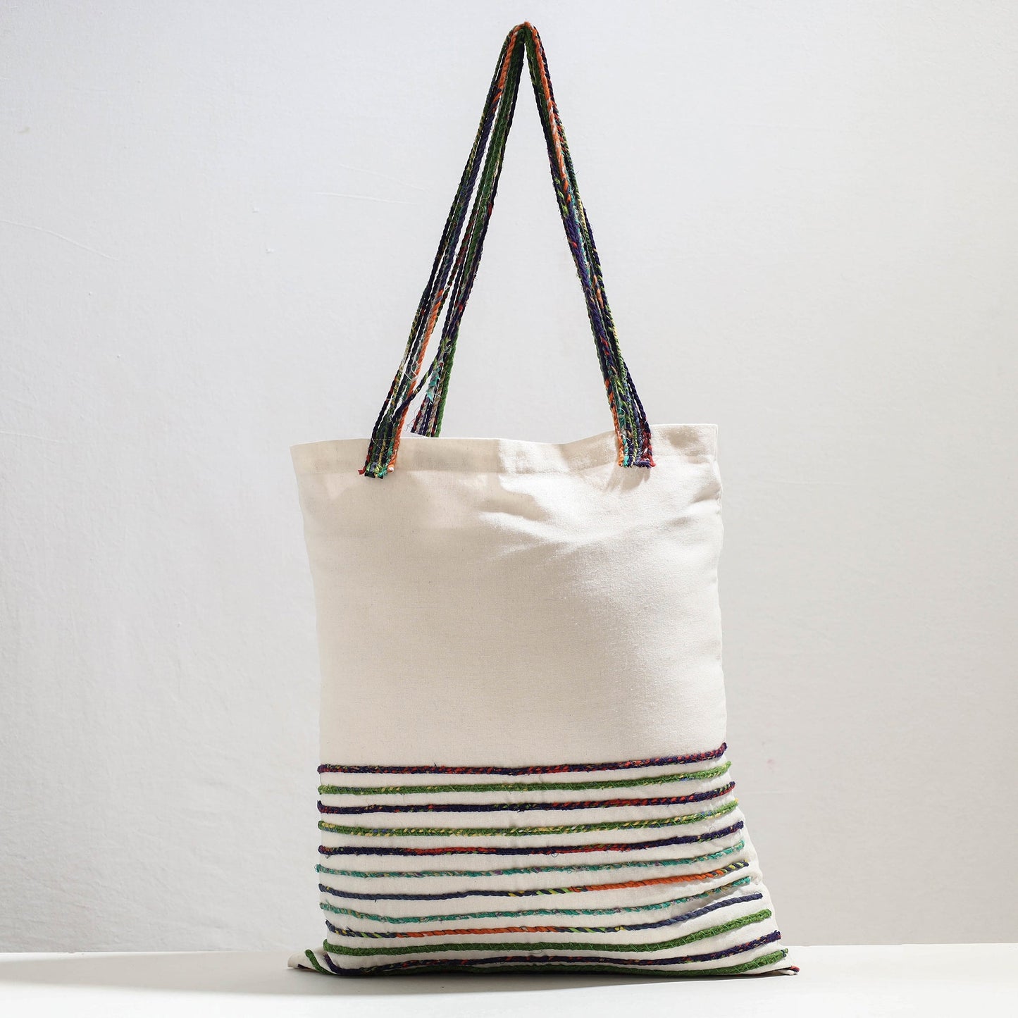 Handcrafted Cotton Recycled Cord Shoulder Bag
