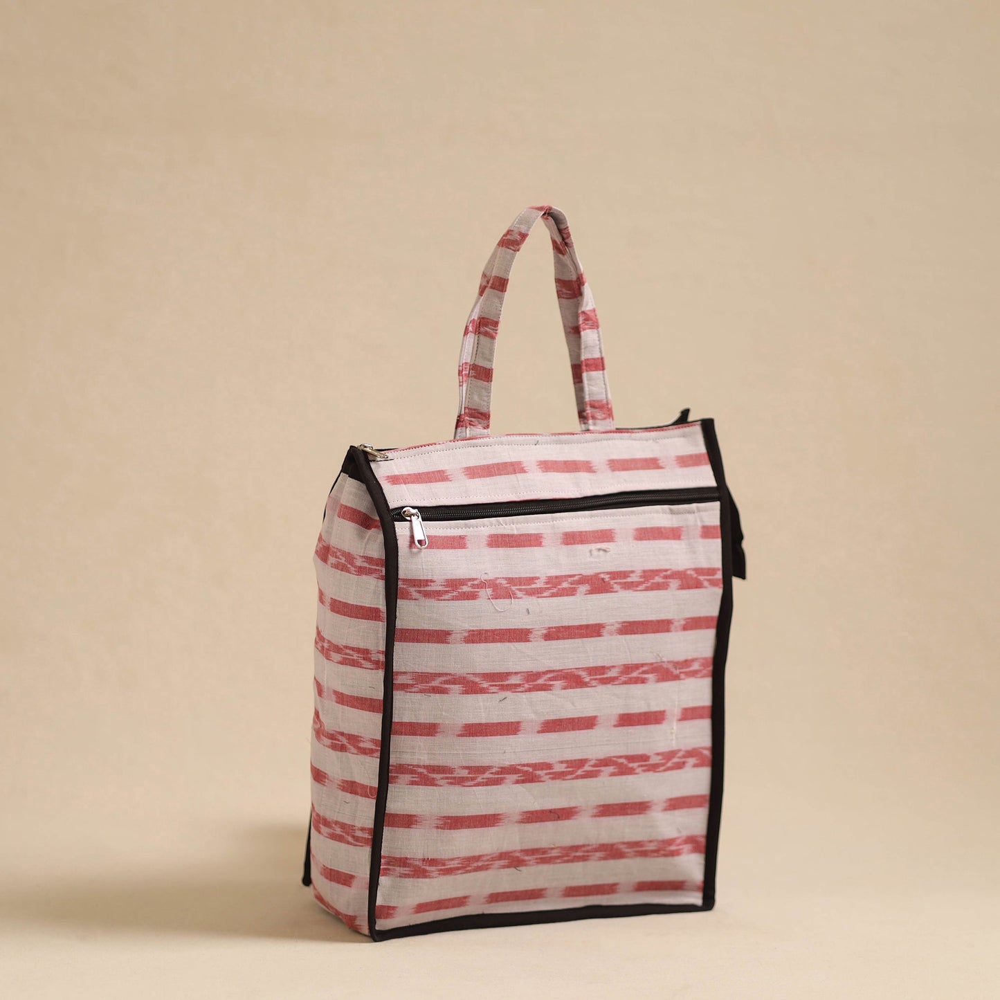 White Handcrafted Cotton Shopping Hand Bag