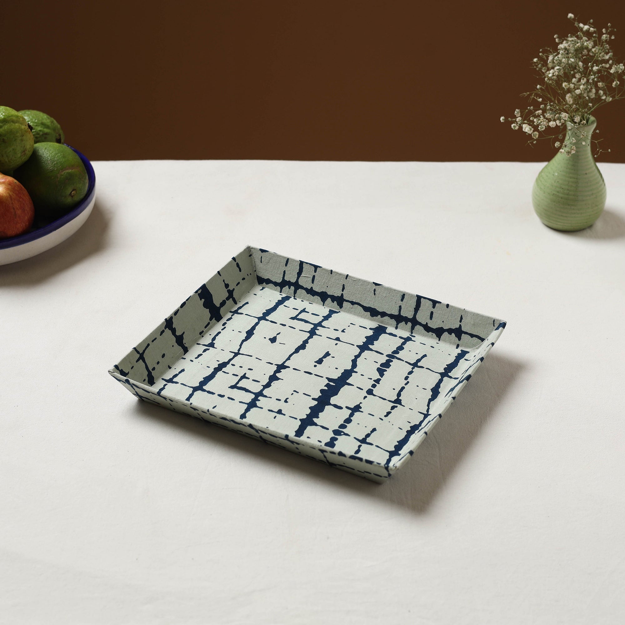 Brown - Handcrafted Fabric Valet Tray (12 x 10 in) 35 main image 1