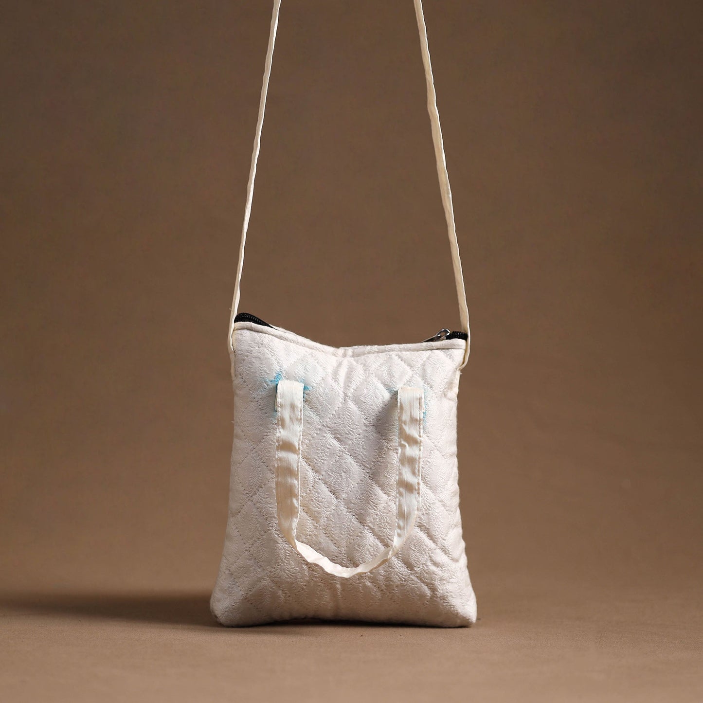 Handcrafted Quilted Silk Sling Bag 06