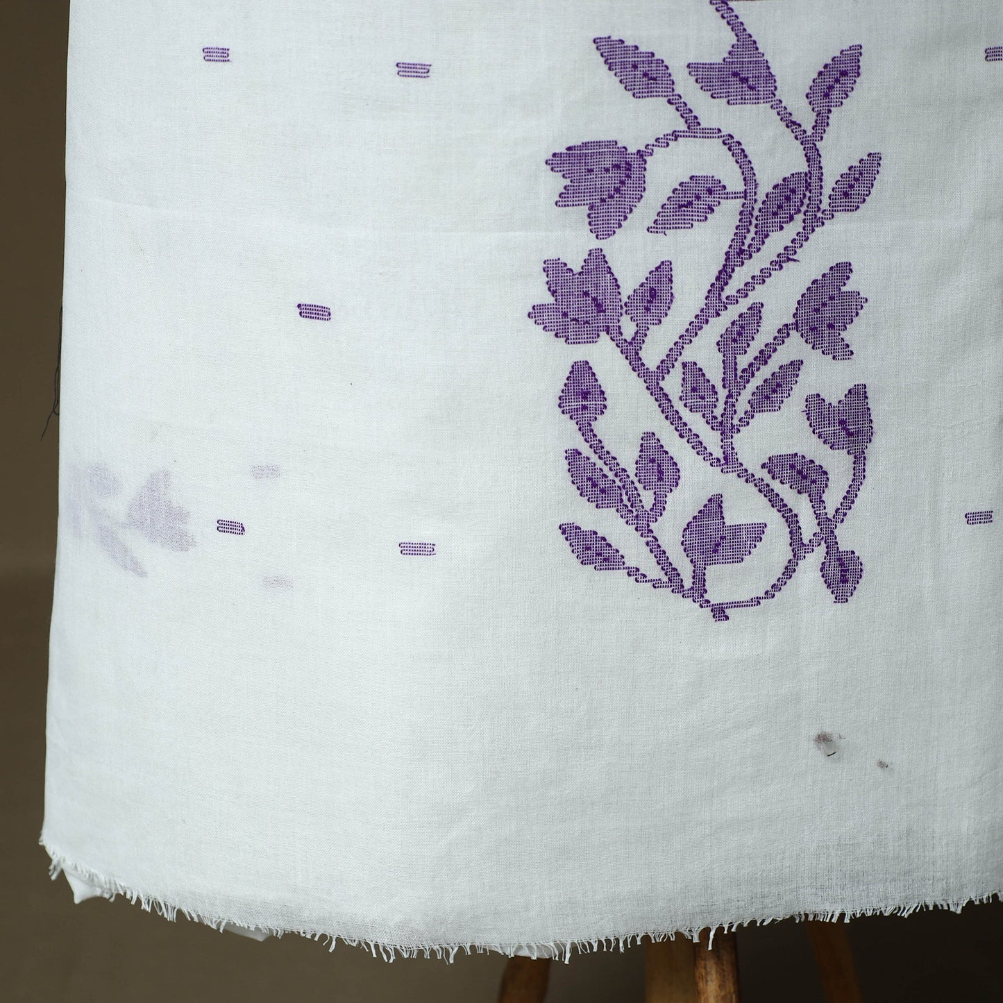 Handloom cotton manipuri 3pc unstitched dress material 01