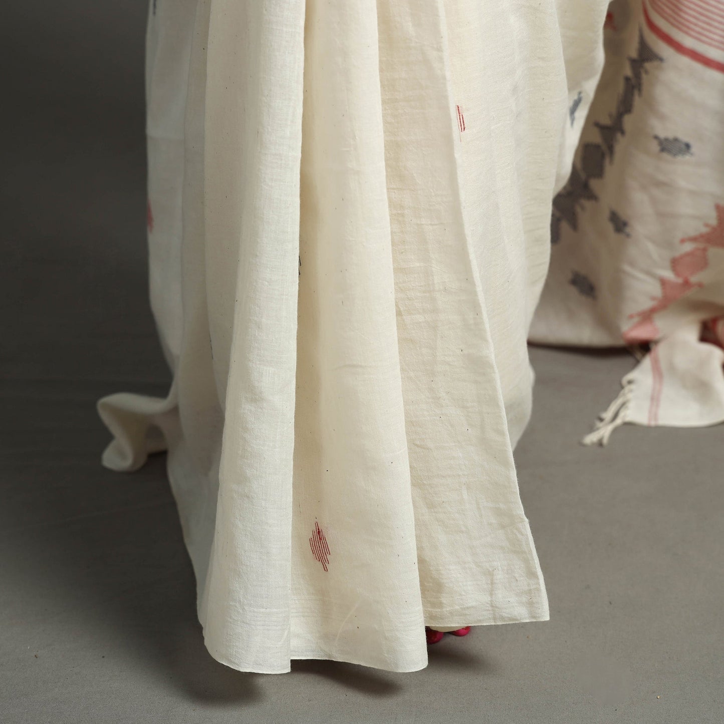 Handloom Cotton Phulia Jamdani Saree