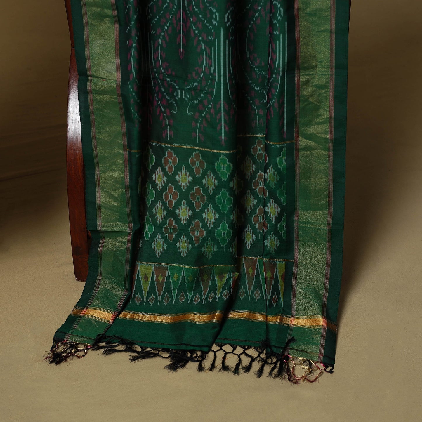 Handloom sico pochampally ikat 2pc unstitched dress