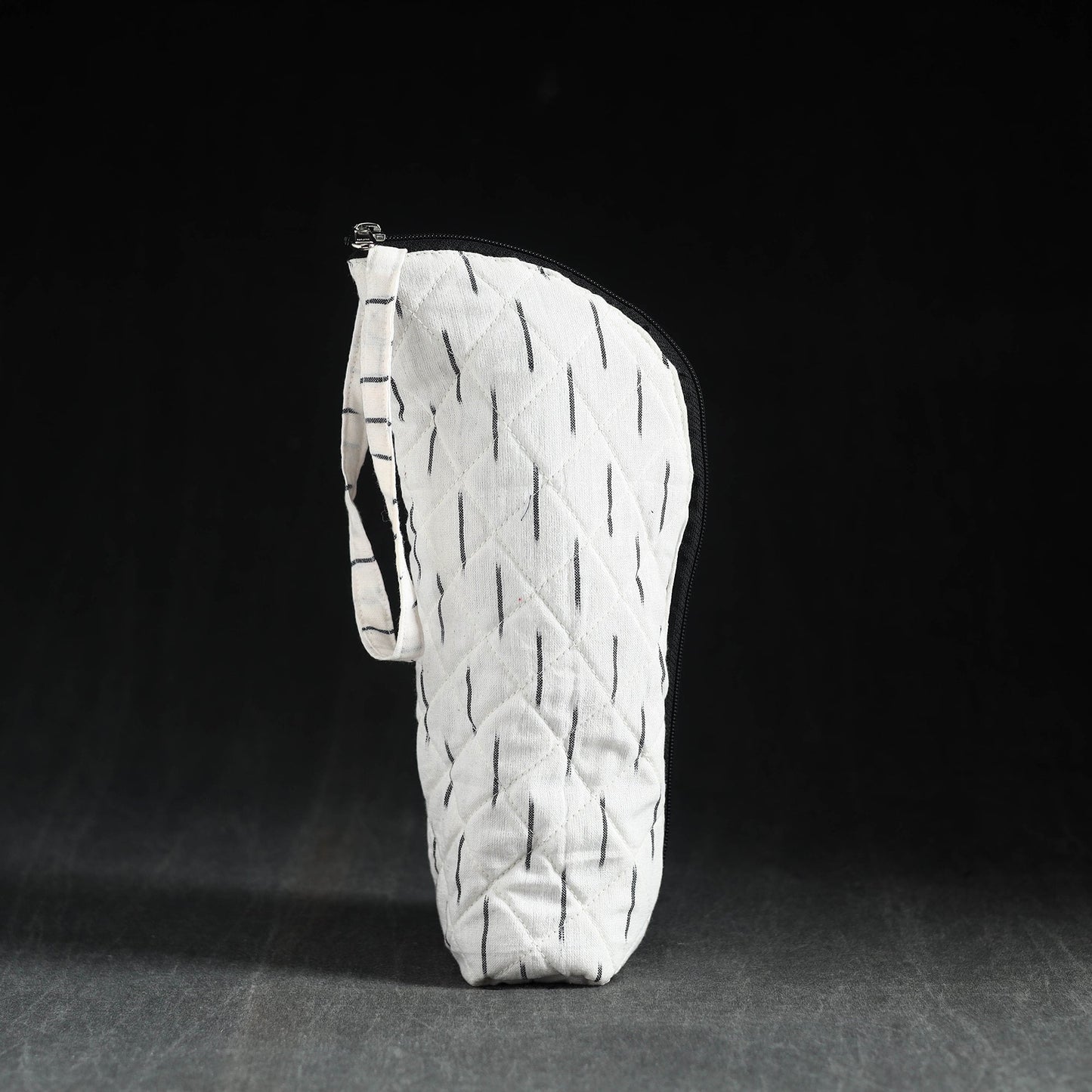White Handmade Cotton 1L Water Bottle Cover